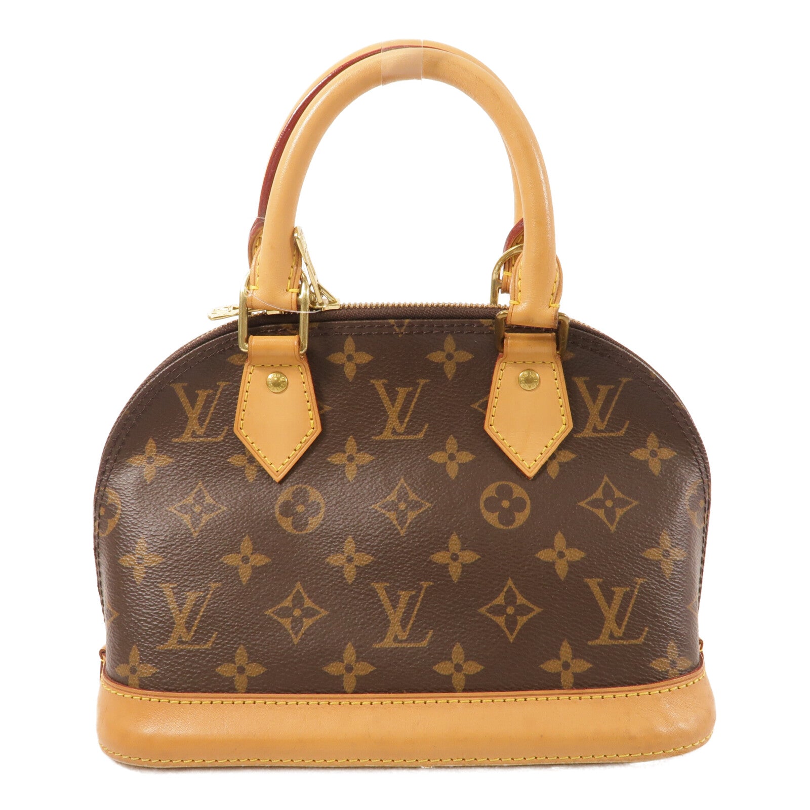 LOUIS VUITTON 塗層帆布Alma BB手挽肩背兩用袋