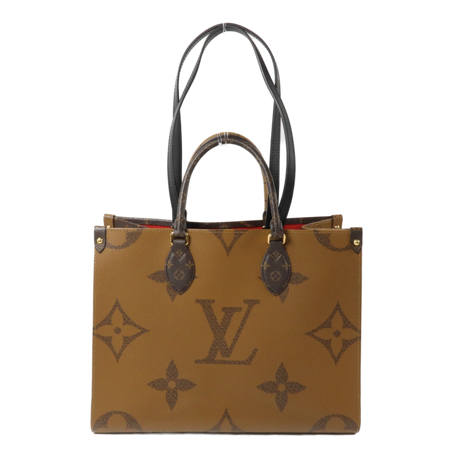 LOUIS VUITTON Monogram Giant On The Go MM手挽肩背兩用袋