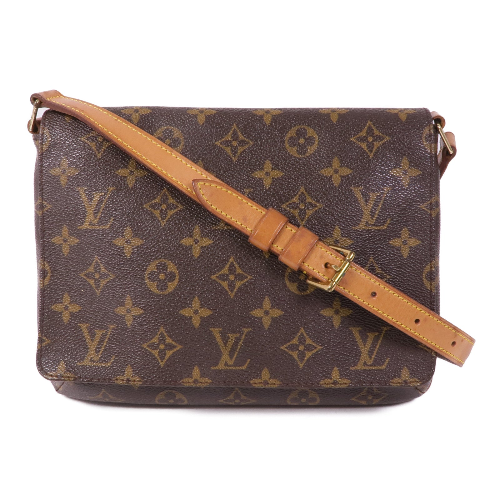 LOUIS VUITTON Monogram Musette Tango Short金扣肩背袋