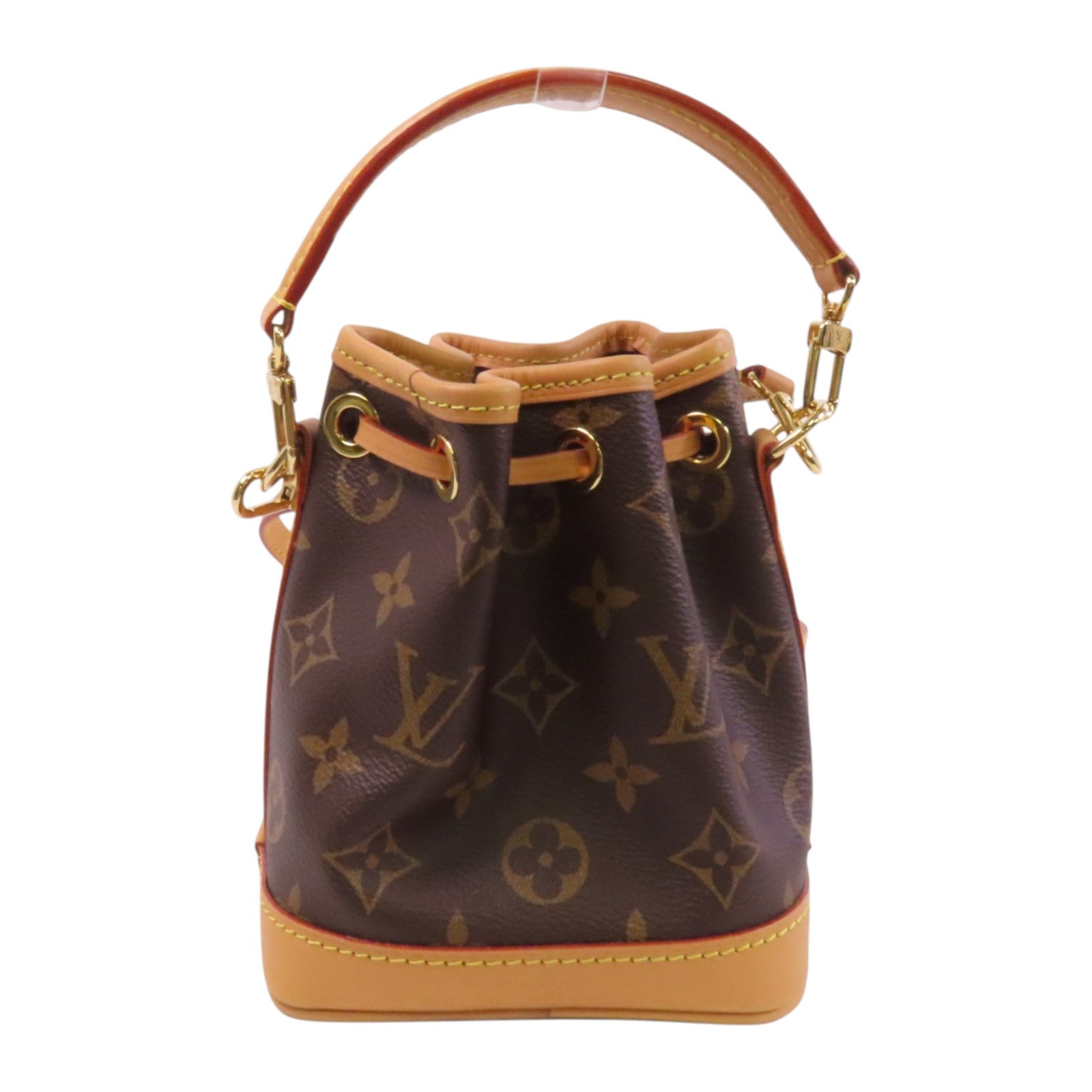 LOUIS VUITTON Monogram Nano Noe金扣手挽肩背兩用愛