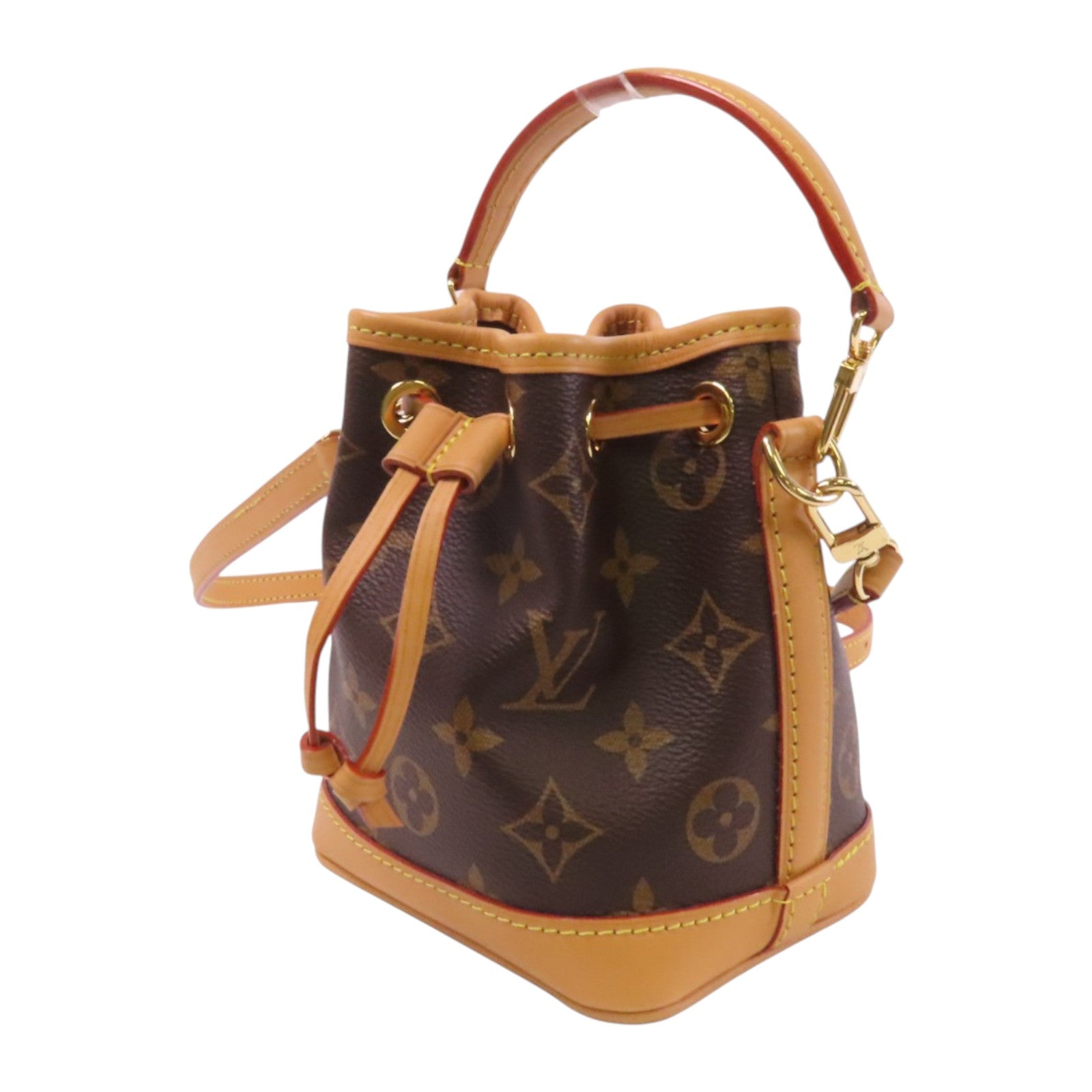 LOUIS VUITTON Monogram Nano Noe金扣手挽肩背兩用愛