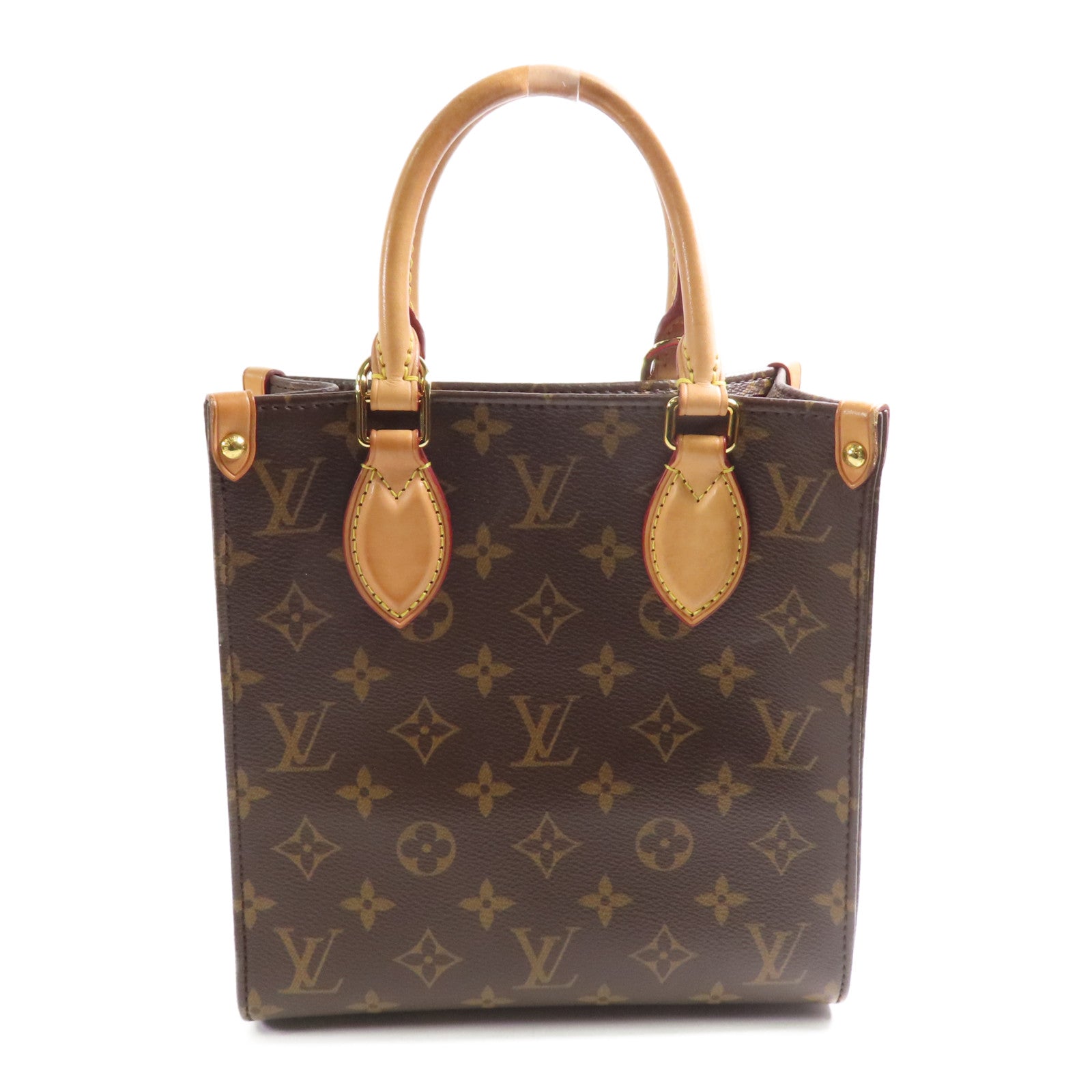 LOUIS VUITTON LV GHW Sac Plat BB 2 Way Shoulder Bag M46265 Monogram Brown