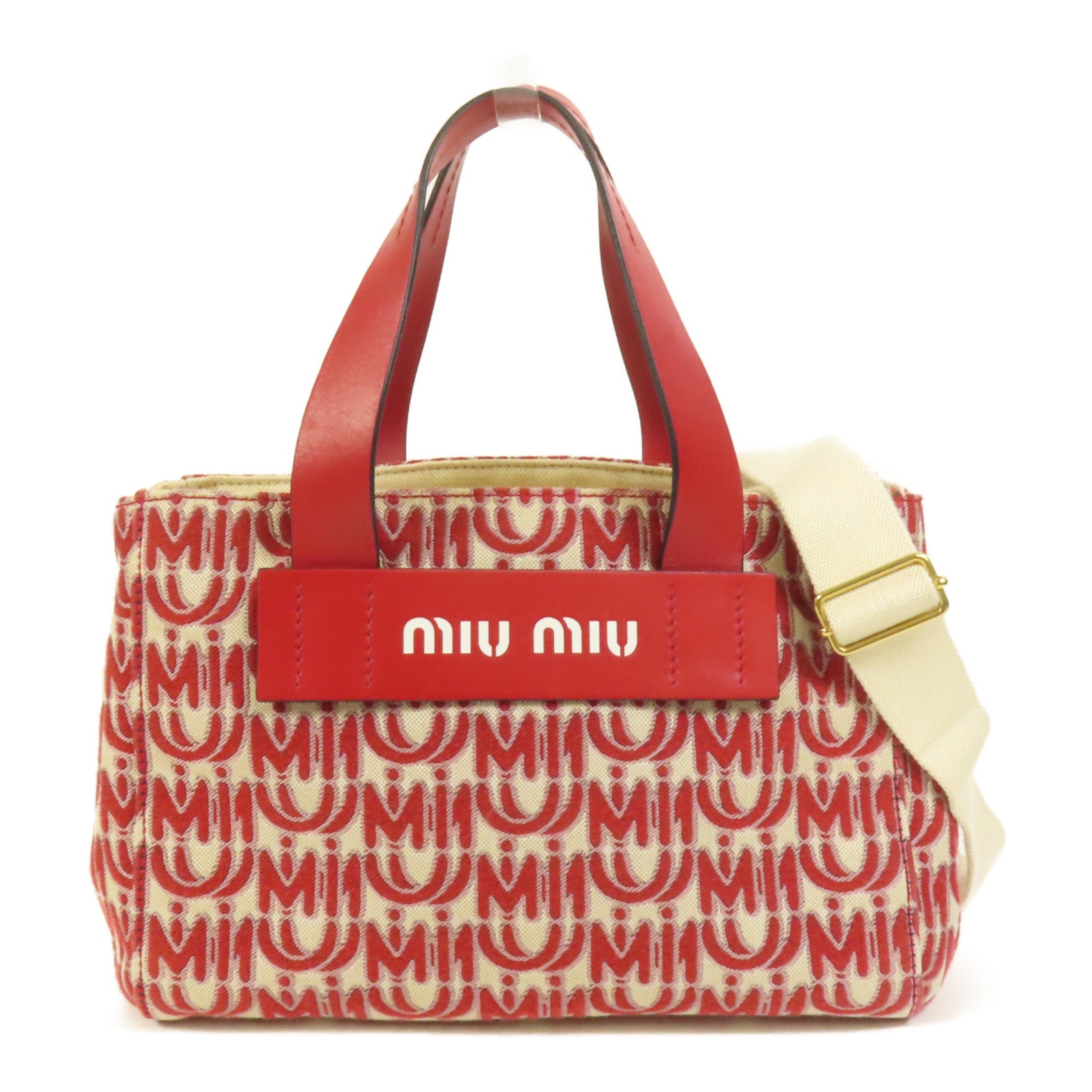 Miu Miu 帆布Everywhere手挽肩背兩用袋
