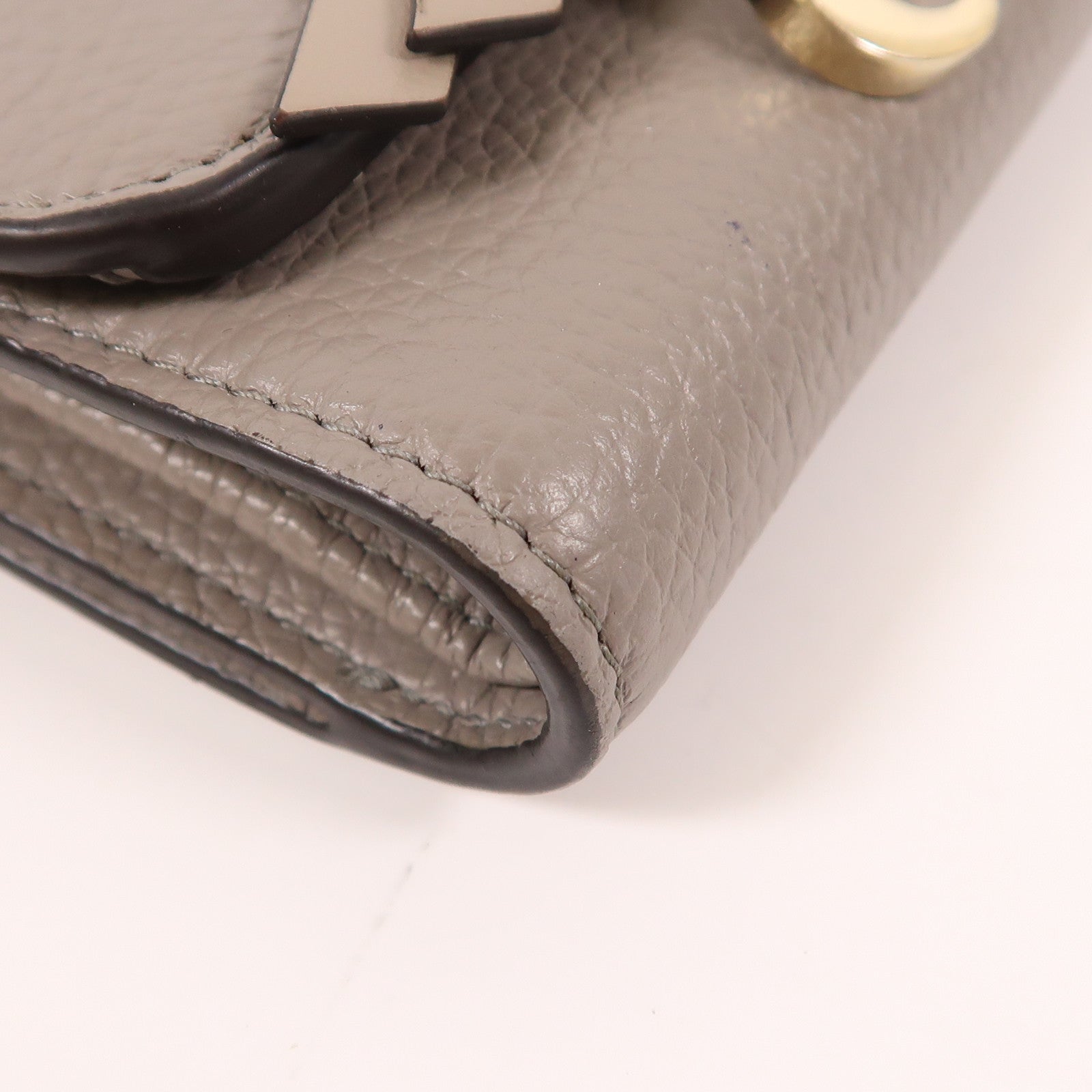 Chloe 牛皮皮革Wallet金扣錢包