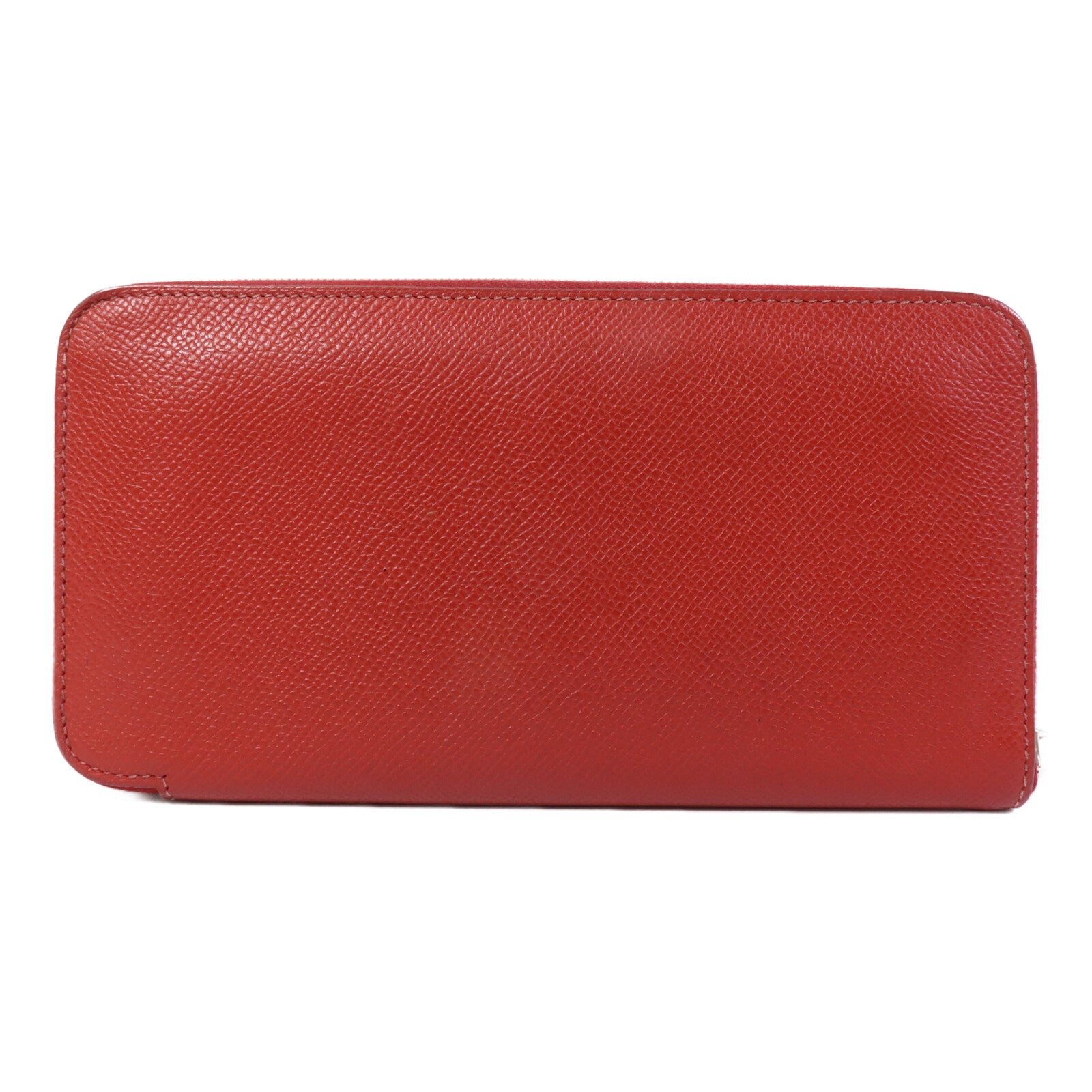 HERMES 【激減優惠】Epsom皮革Azap Wallet銀扣長錢包Rouge