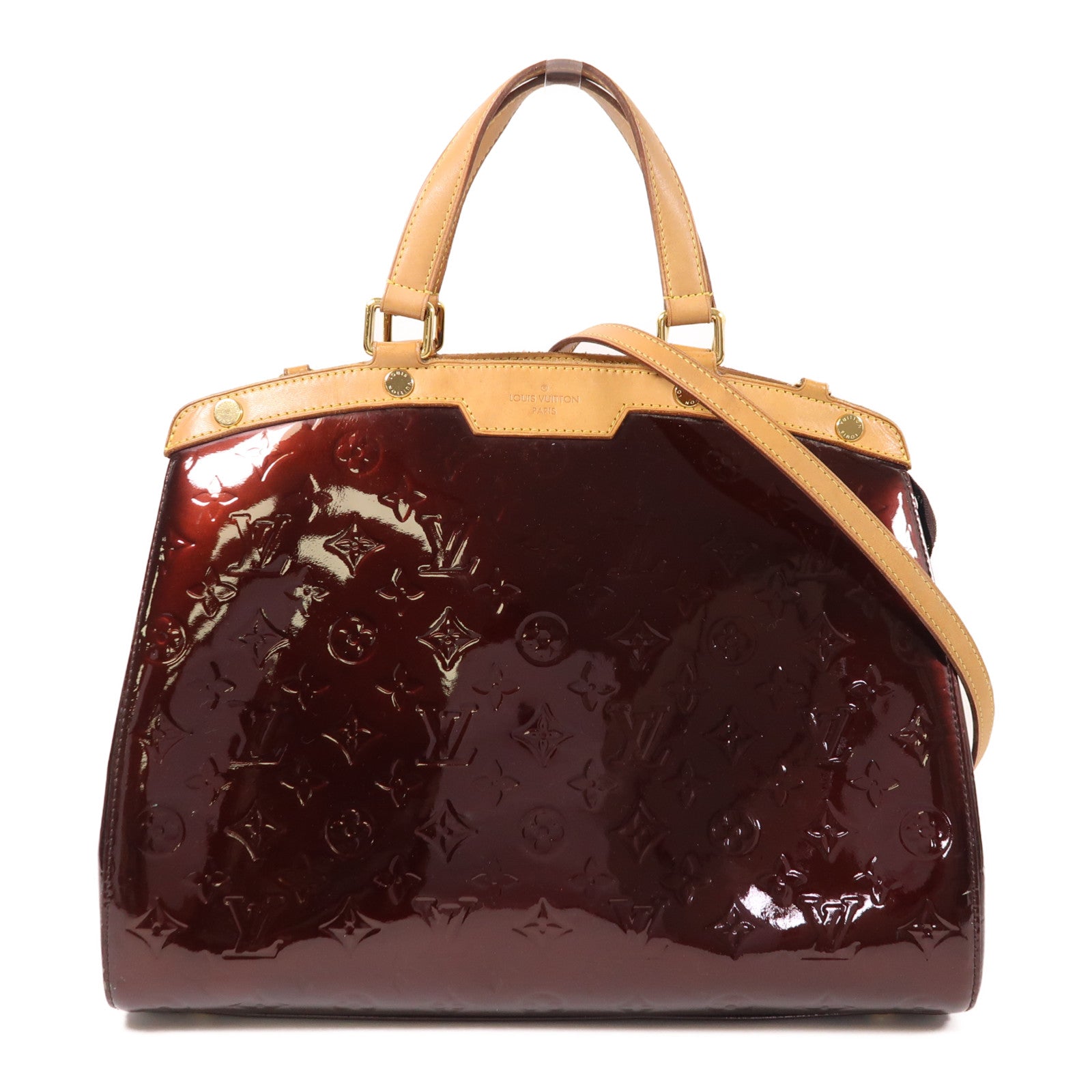 LOUIS VUITTON 【激減優惠】Vernis Brea GM金扣手挽肩背兩用袋