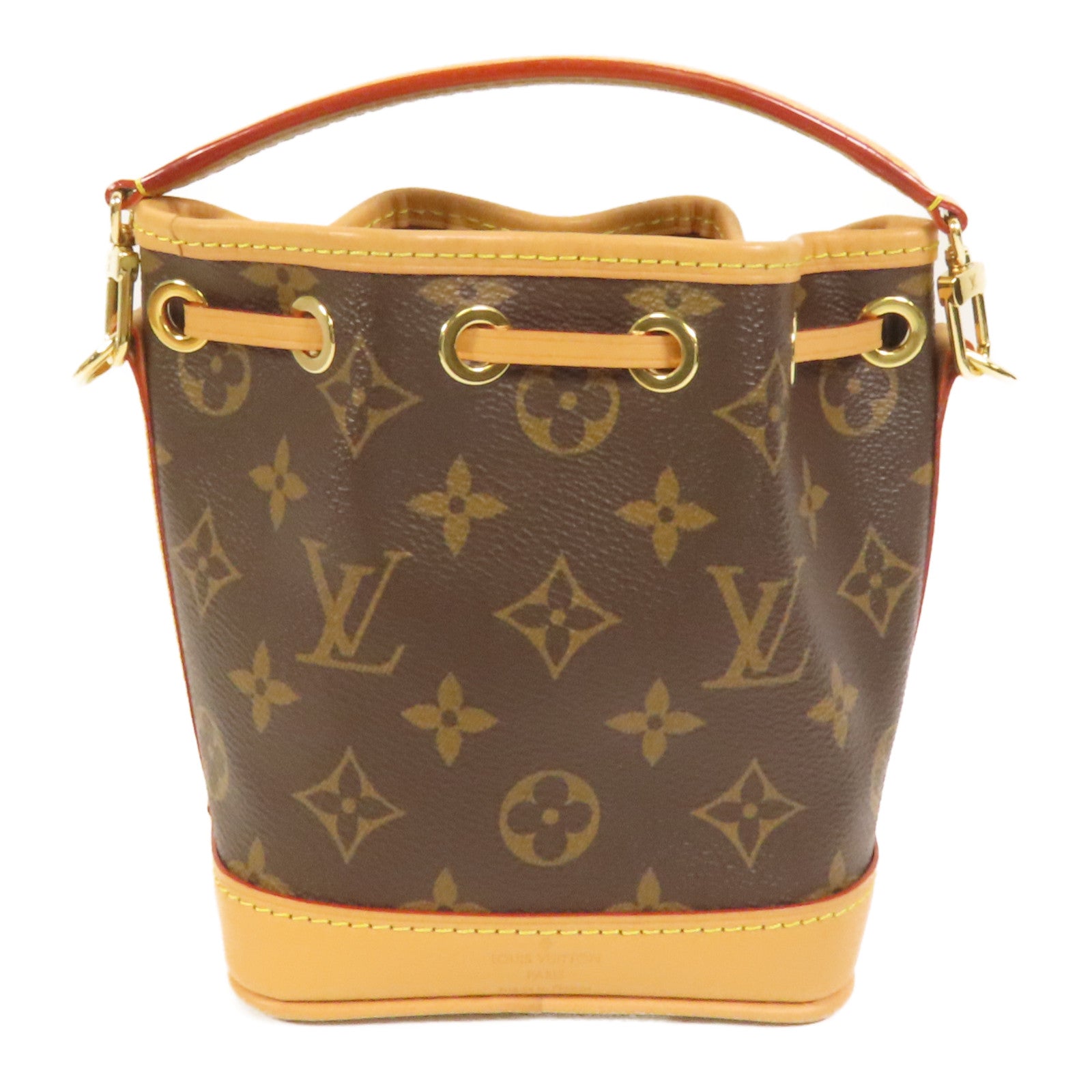 LOUIS VUITTON Monogram Nano Noe金扣手挽肩背兩用袋