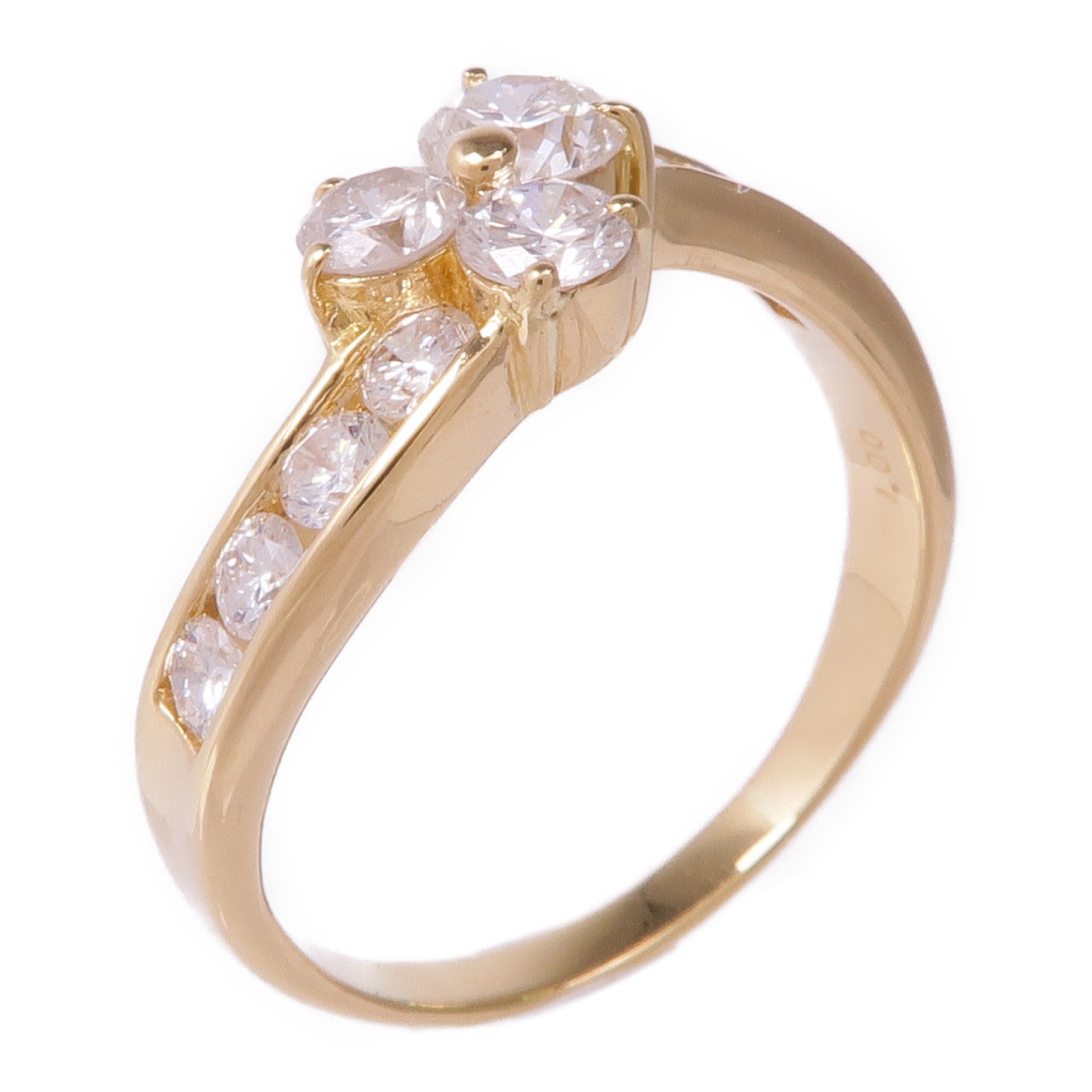 JEWELRY 【激減優惠】18K黃金Diamond Ring鑽石戒指US#5.75