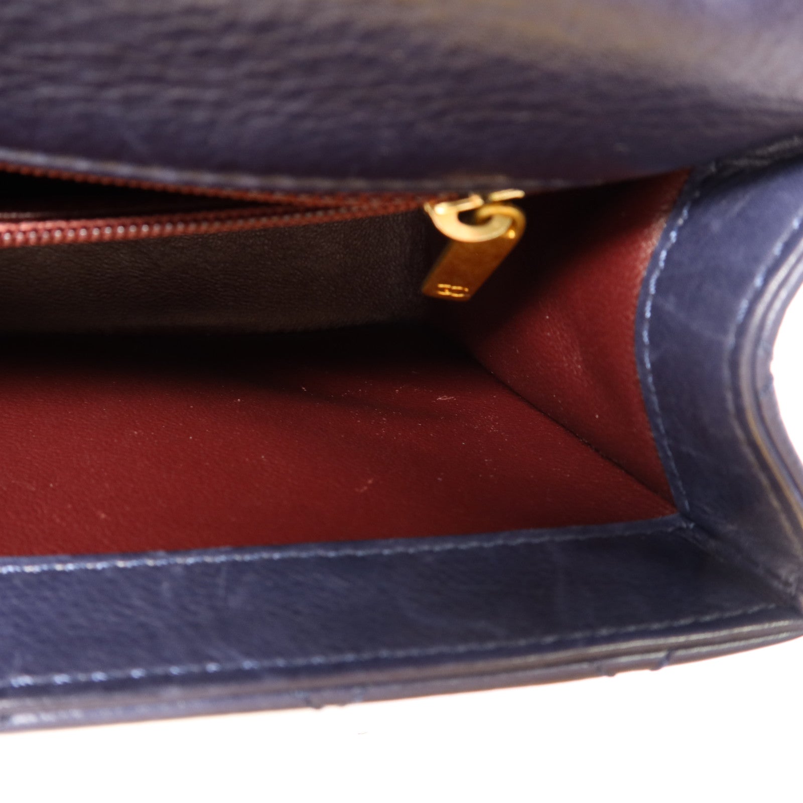 CHANEL 牛皮皮革Chain Shoulder Bag金扣鏈帶肩背袋