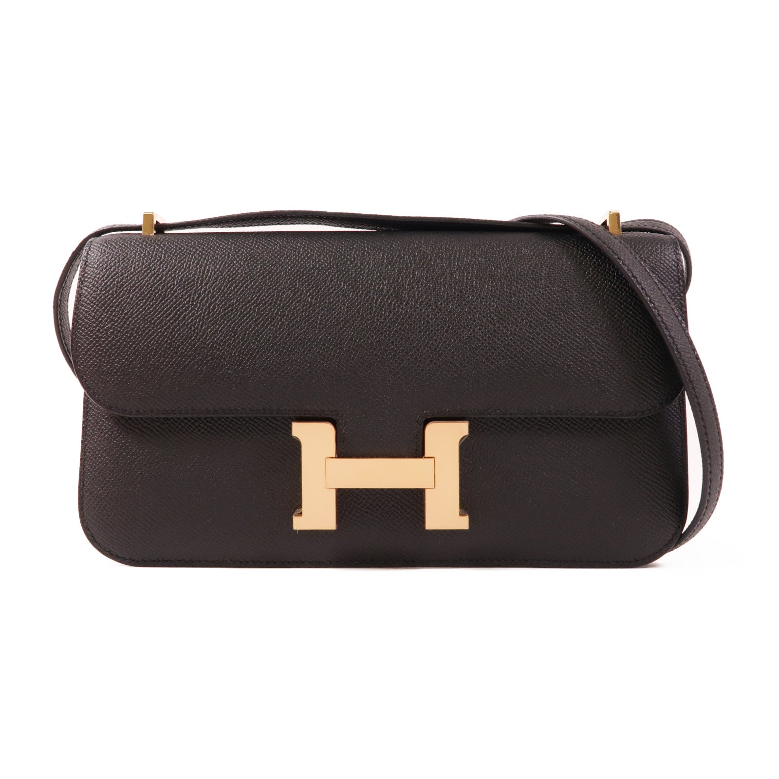 HERMES 【激減優惠】Epsom皮革Constance Elan金扣肩背袋