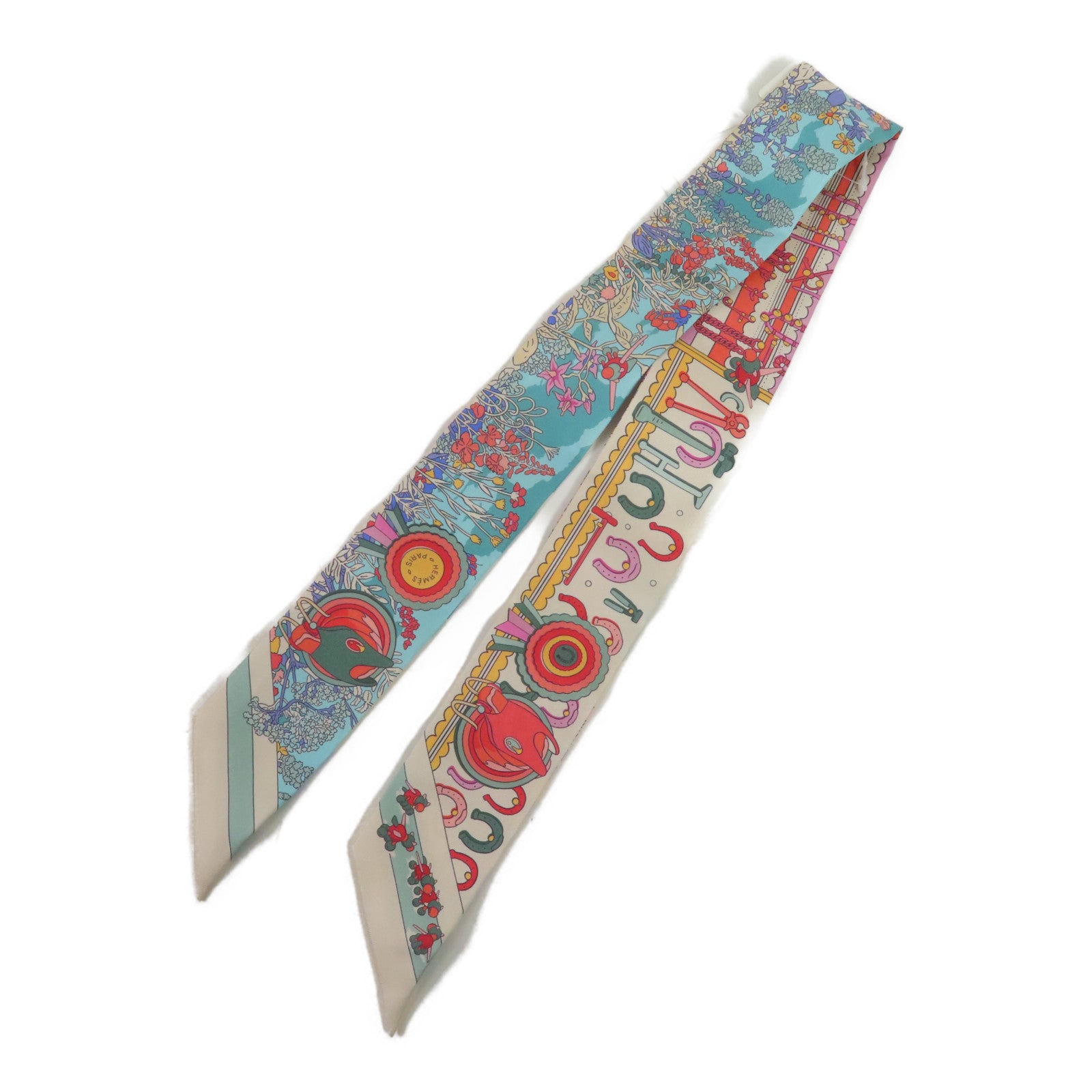 HERMES 絲質Twilly絲巾