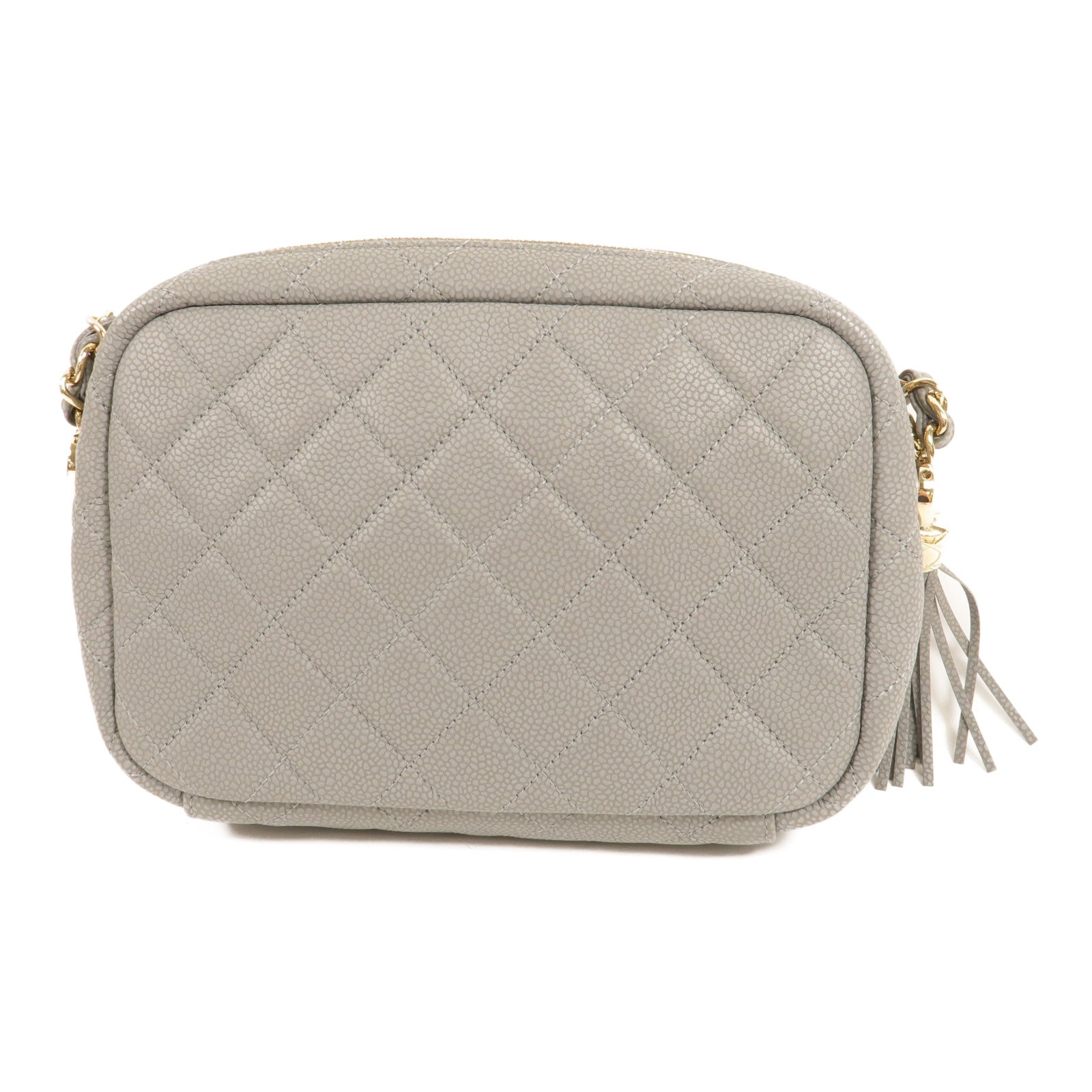CHANEL 牛皮皮革Coco Tassel Camera Bag鏈帶肩背袋
