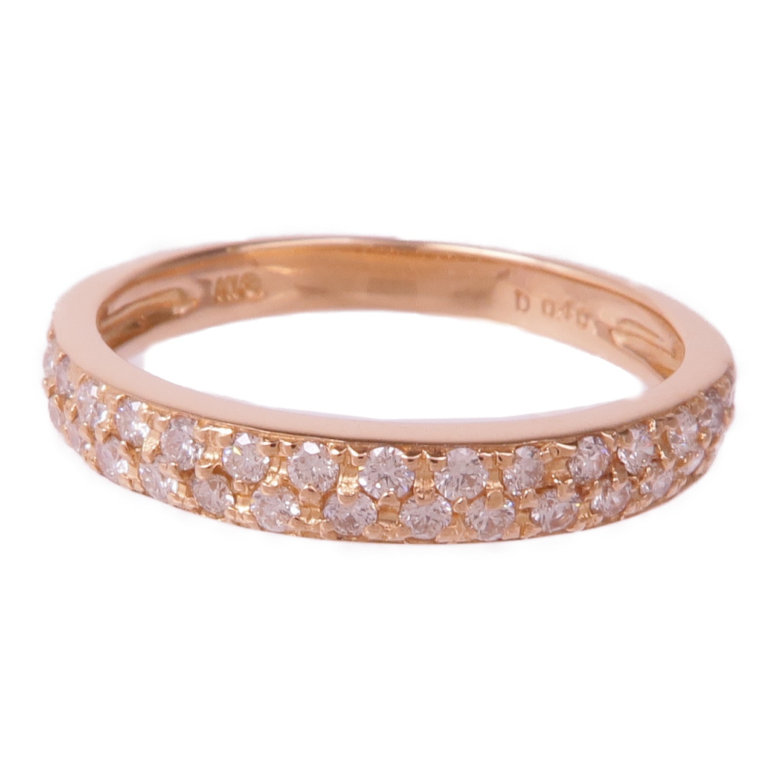 JEWELRY 18K玫瑰金Diamond Ring鑽石戒指US#7