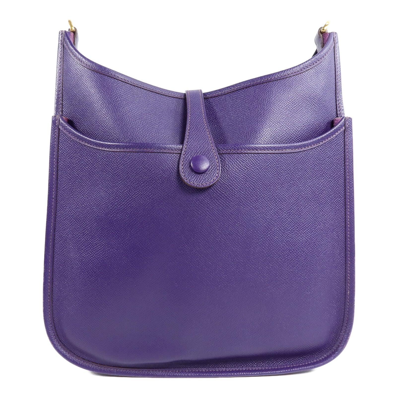 HERMES Epsom皮革Evelyne PM肩背袋Anemone