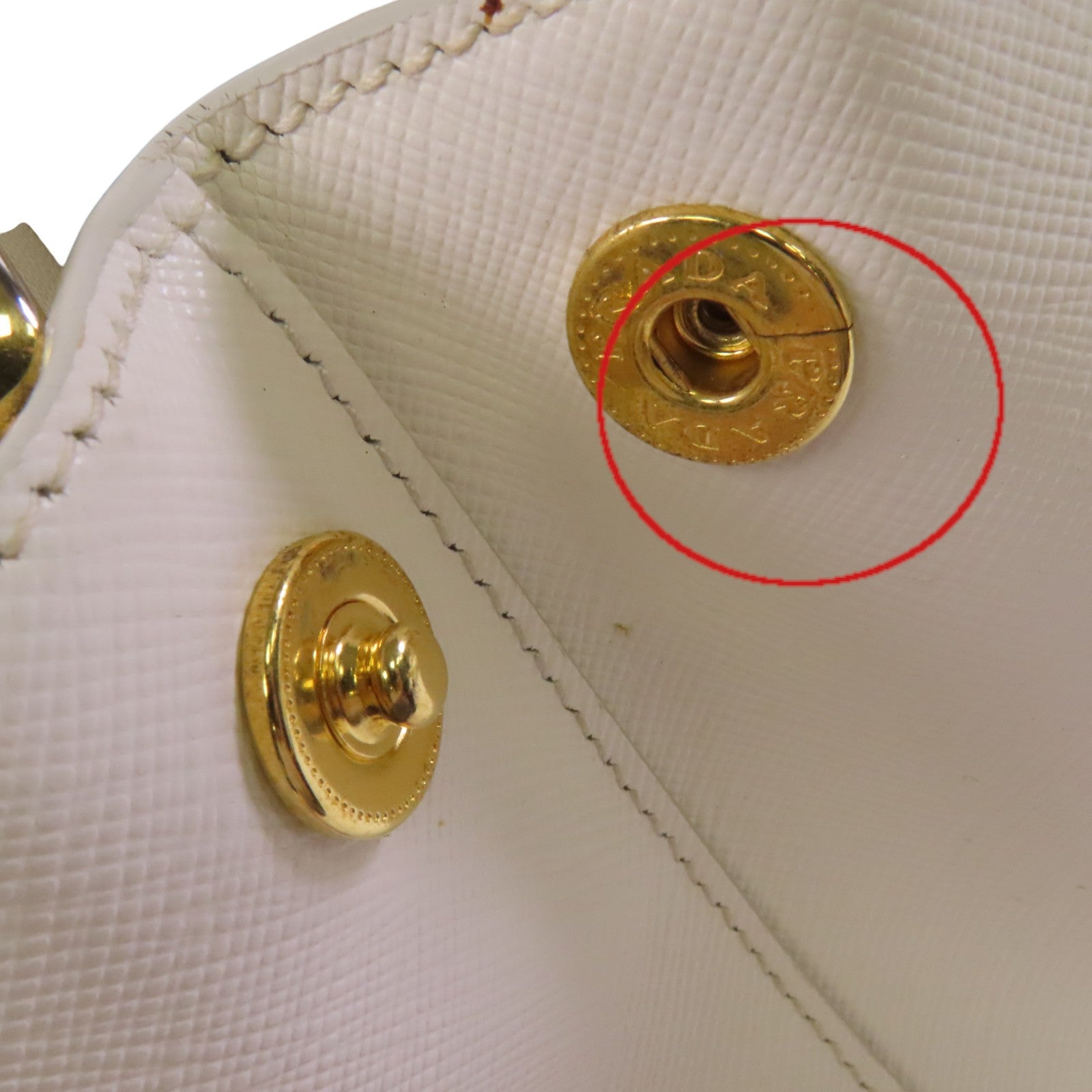 PRADA Saffiano皮革2Way Shoulder Bag金扣手挽肩背兩用袋