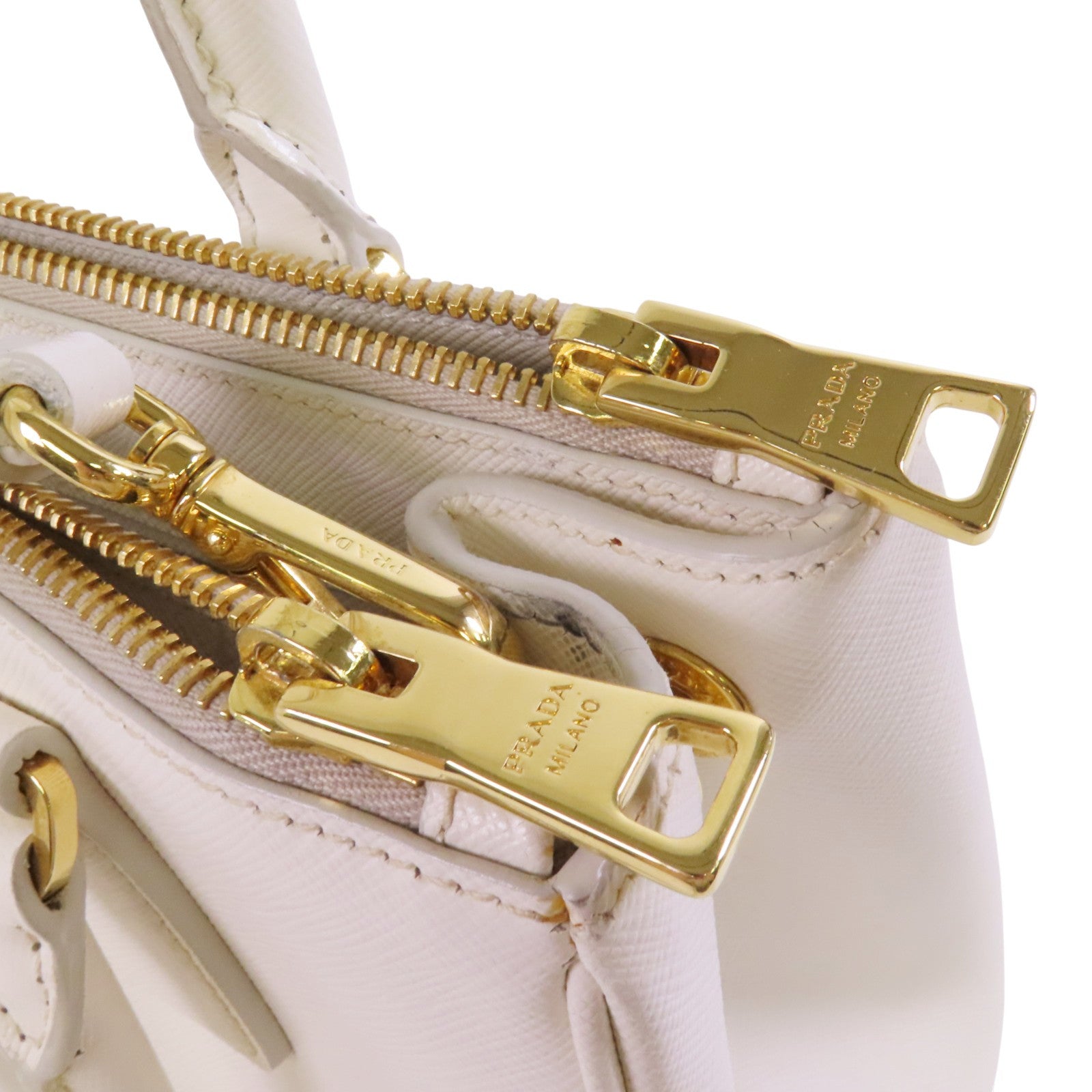 PRADA Saffiano皮革2Way Shoulder Bag金扣手挽肩背兩用袋