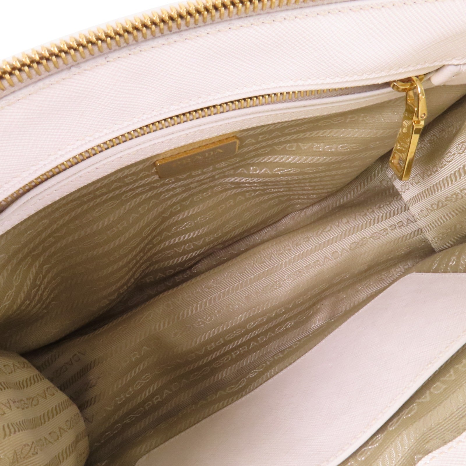 PRADA Saffiano皮革2Way Shoulder Bag金扣手挽肩背兩用袋