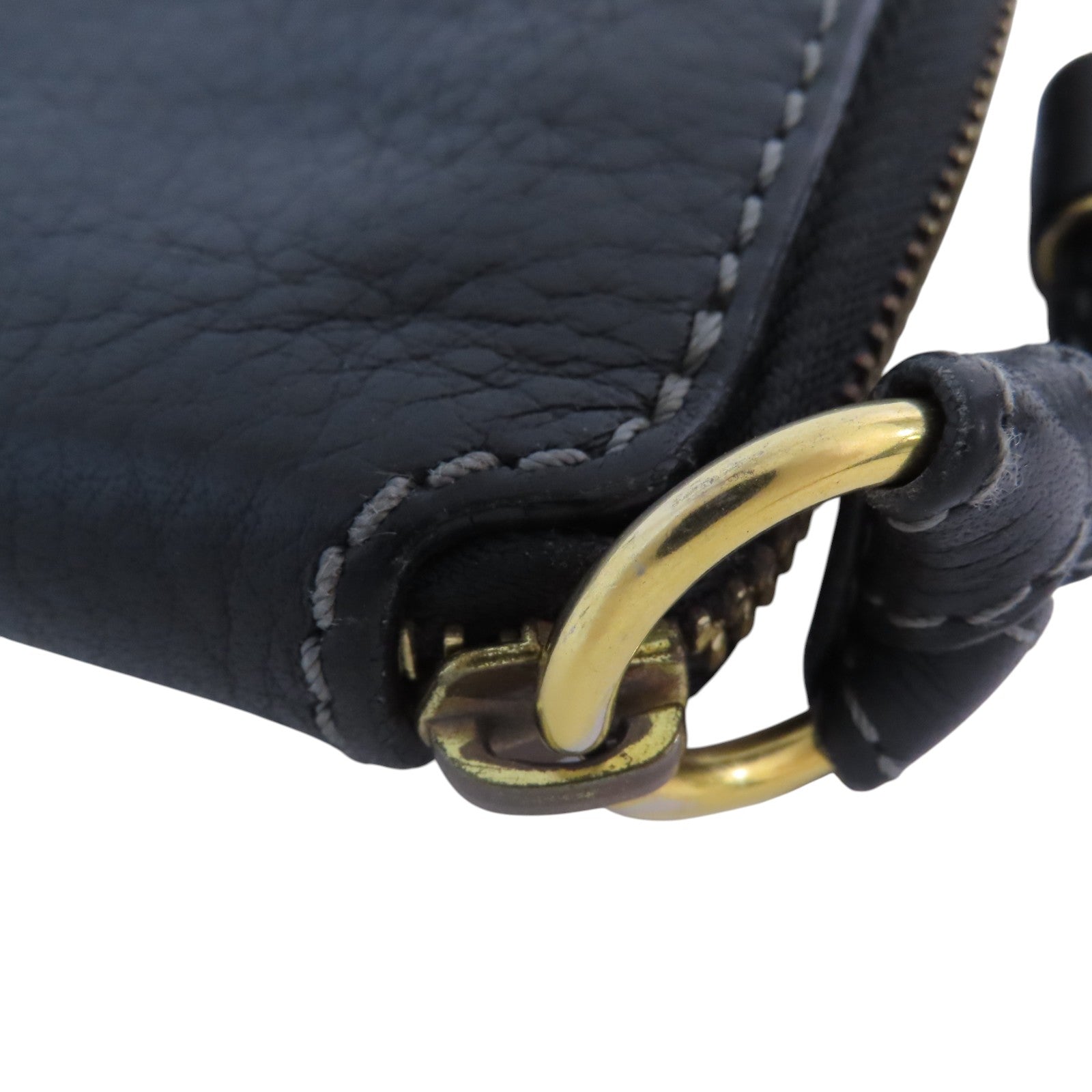 Chloe 牛皮皮革Zipper Long Wallet金扣拉鏈長錢包