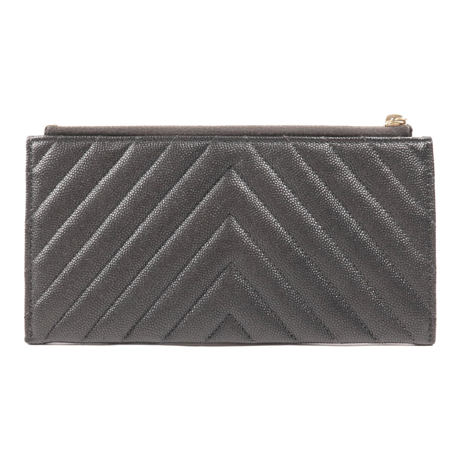 CHANEL 牛皮皮革Wallet金扣長錢包