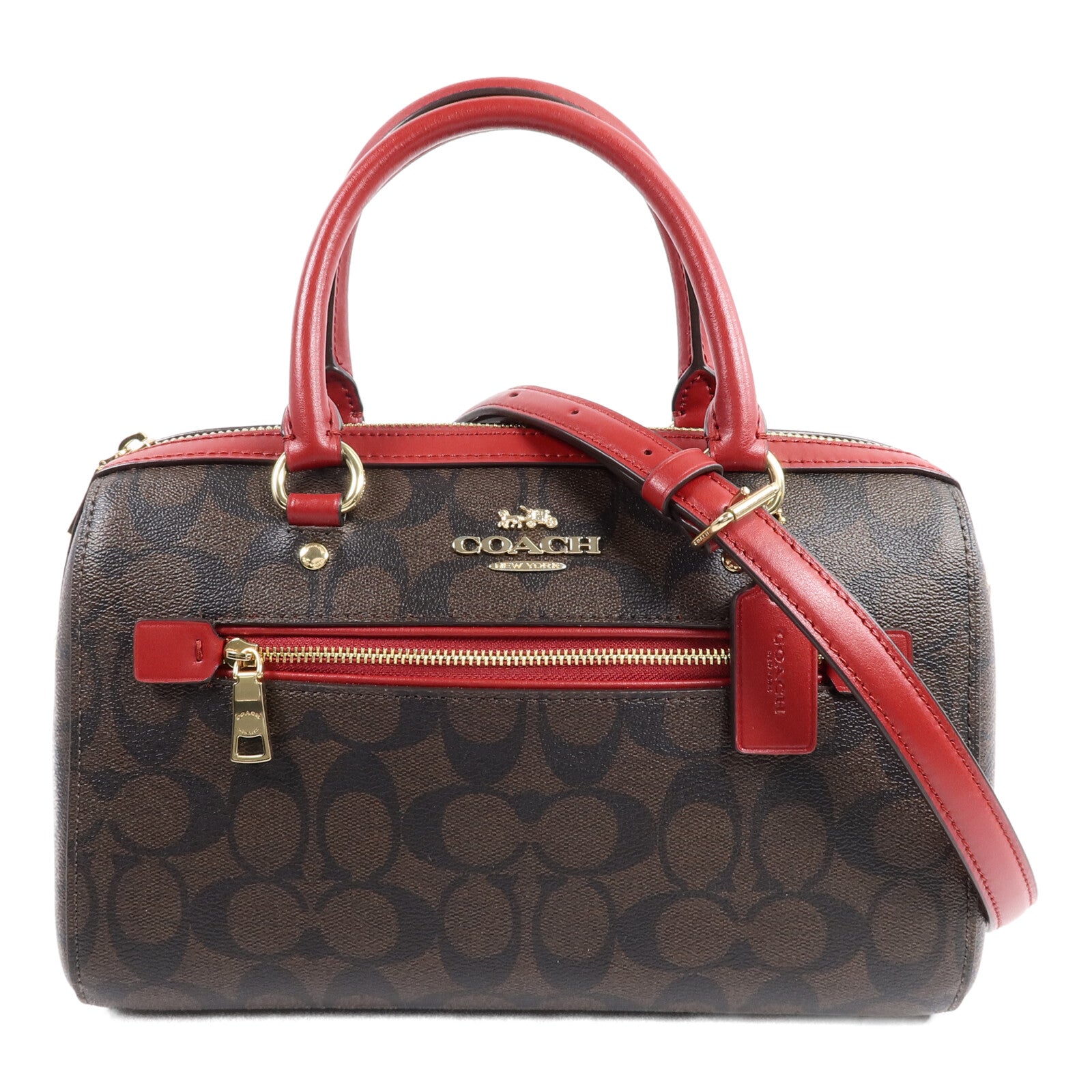 COACH 塗層帆布2 Way Shoulder Bag手挽肩背兩用袋