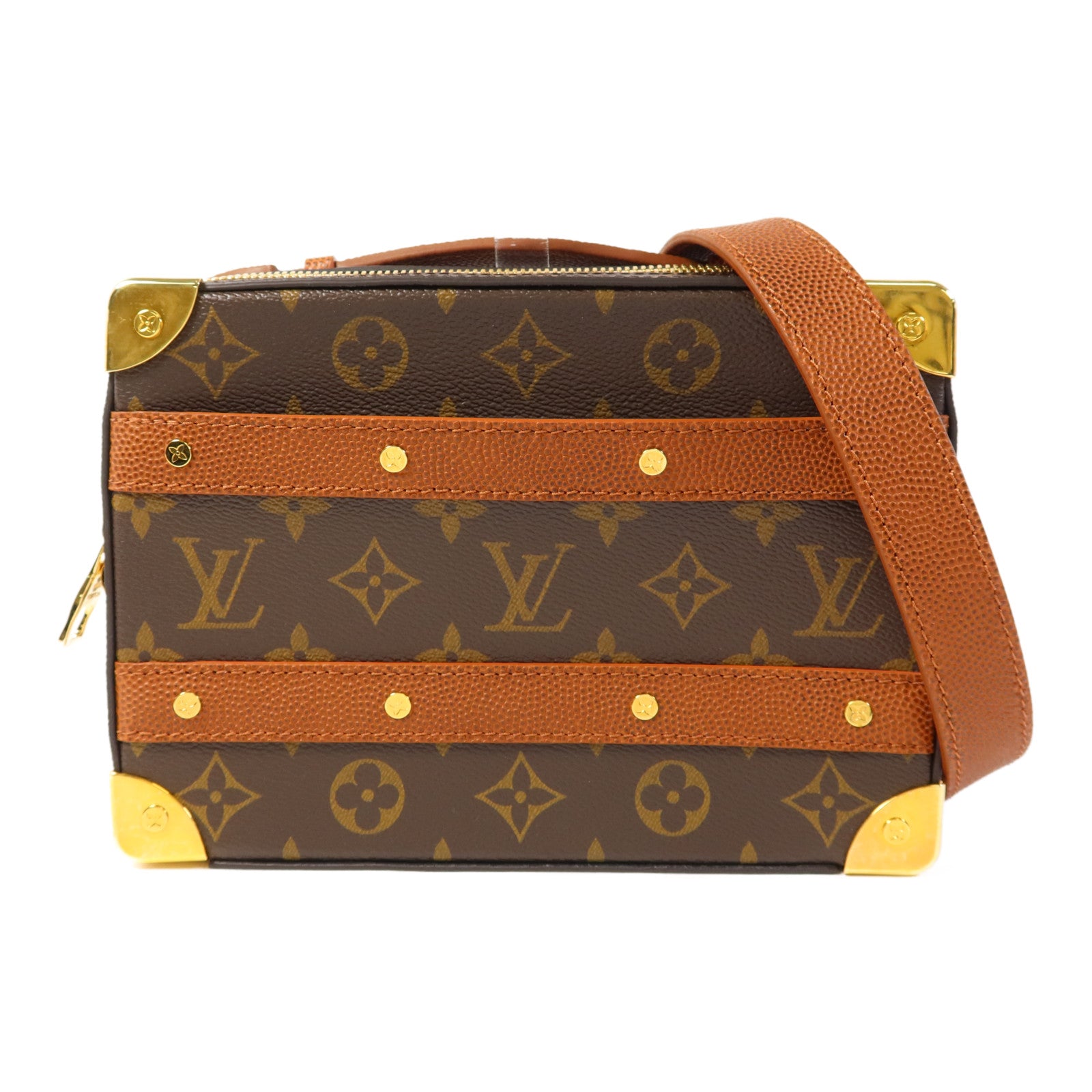 LOUIS VUITTON Monogram LVxNBA Handle Trunk Bag金扣手挽肩背兩用袋
