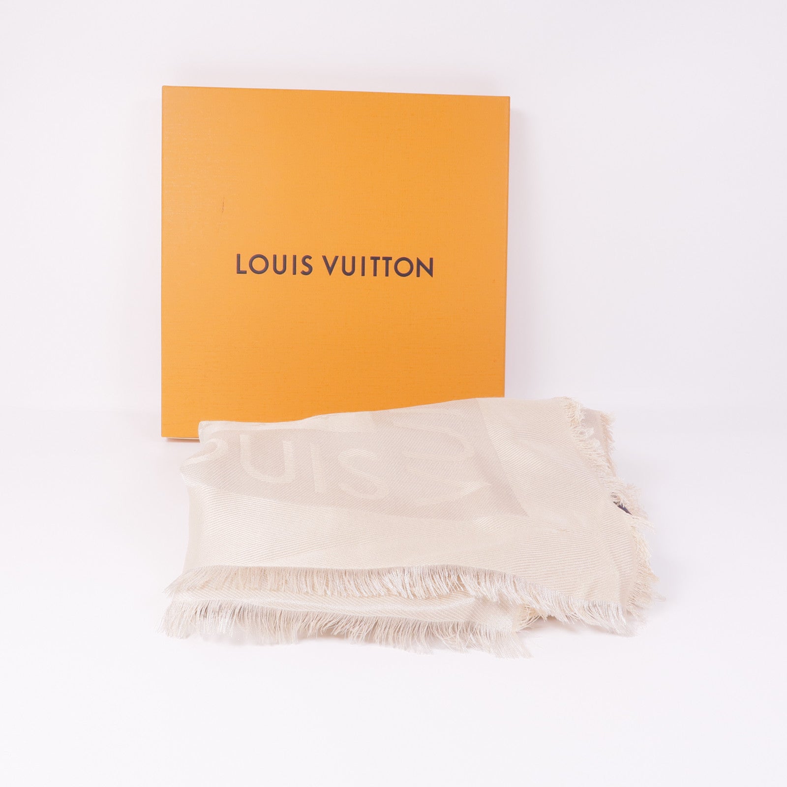 LOUIS VUITTON 絲質/羊毛Lock And Go Shine圍巾