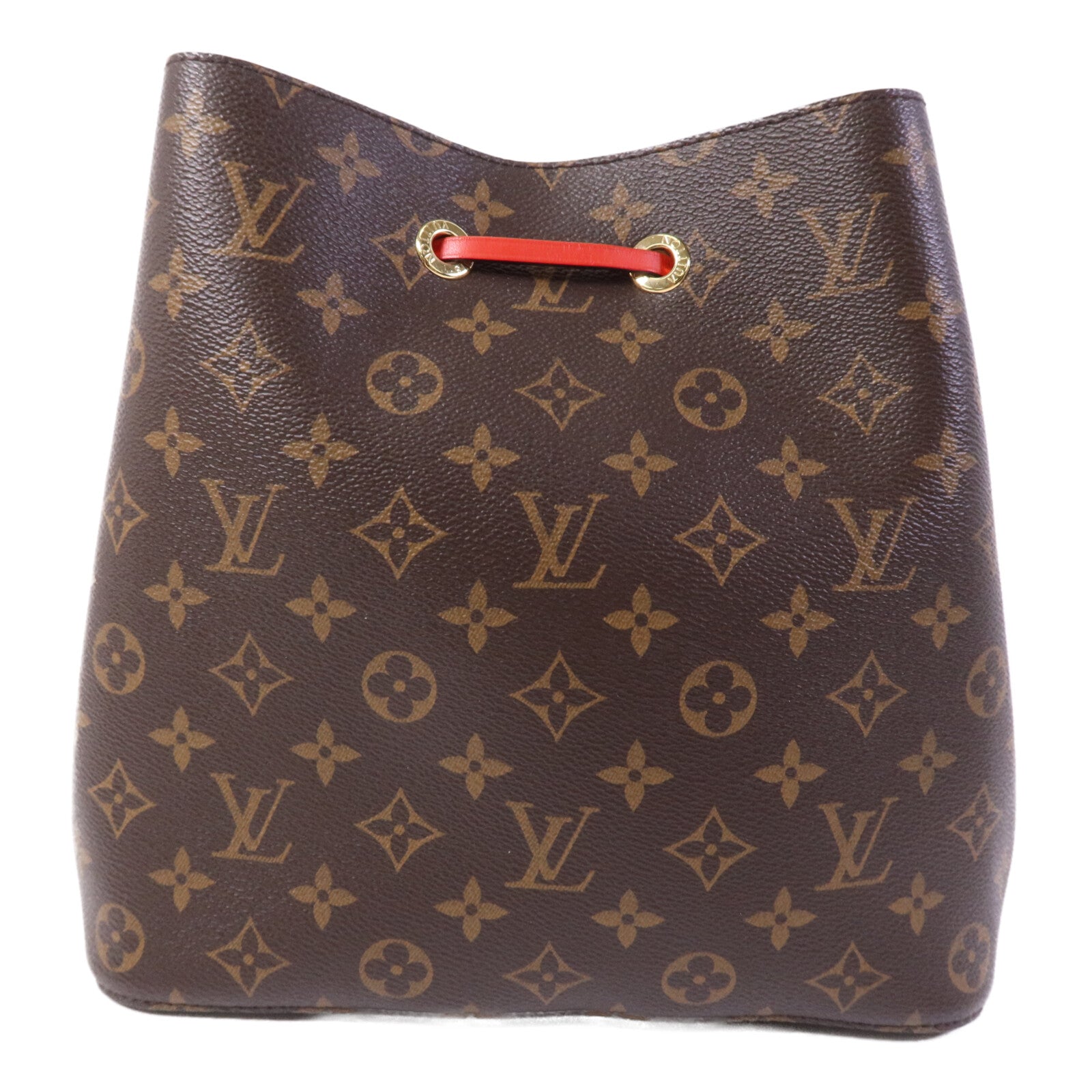 LOUIS VUITTON Monogram Neo Noe Bucket Bag金扣肩背袋Coquelicot