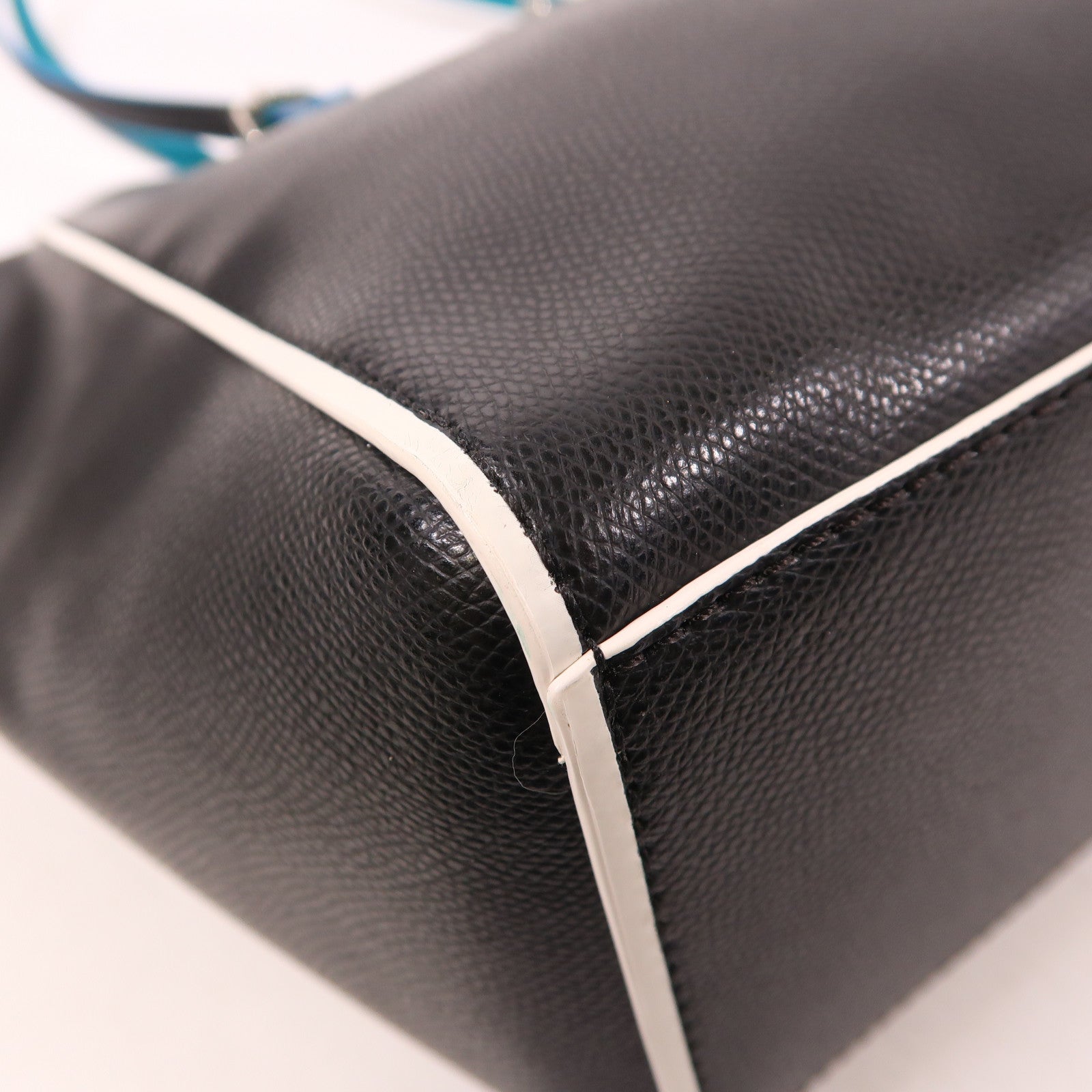 COACH 皮革Turnlock Tote銀扣肩背袋/手挽袋