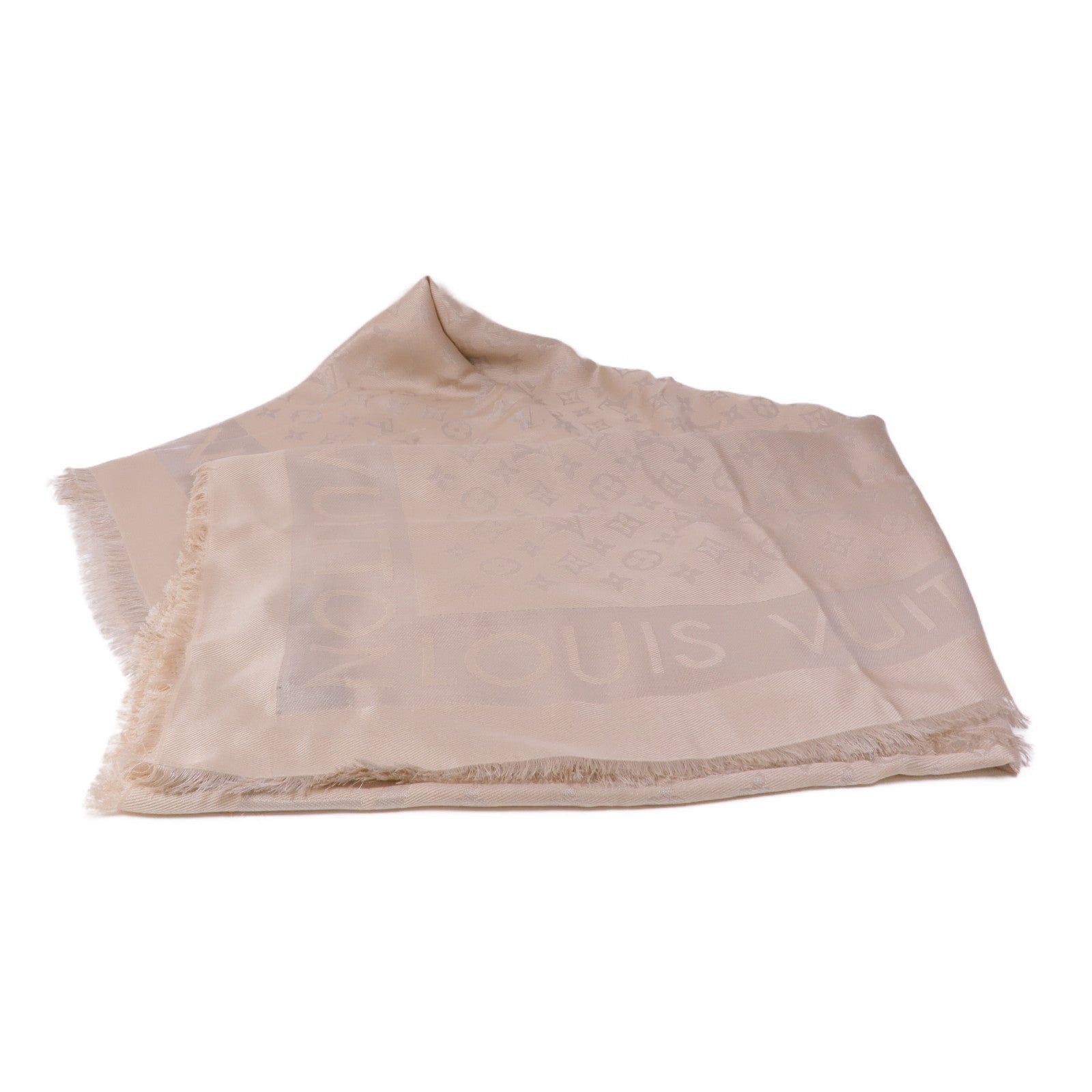 LOUIS VUITTON 絲質/羊毛Lock And Go Shine圍巾