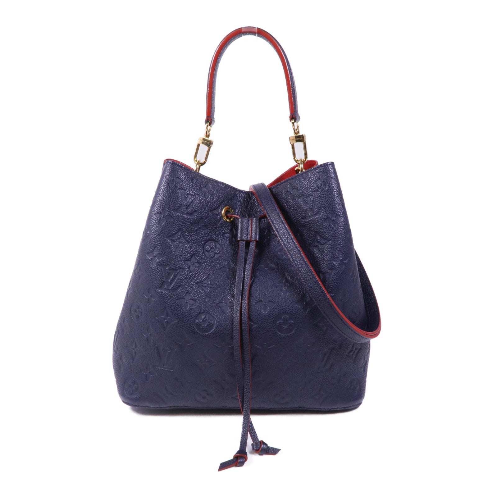 LOUIS VUITTON Monogram Empreinte Neo Noe MM金扣手挽肩背兩用袋