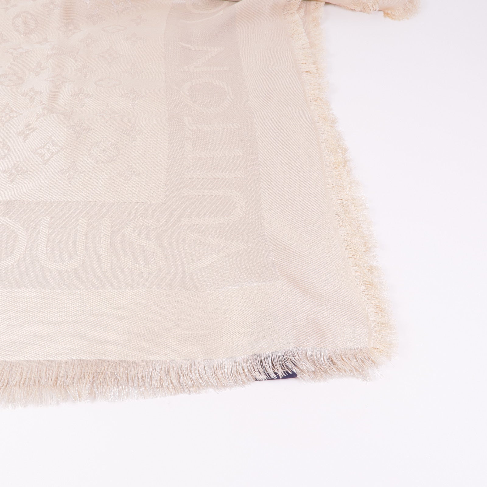 LOUIS VUITTON 絲質/羊毛Lock And Go Shine圍巾