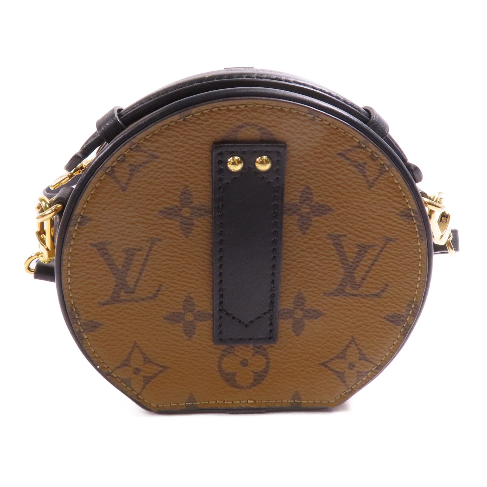 LOUIS VUITTON 【激減優惠】Monogram Reverse Mini Boite Chapeau金扣肩背袋