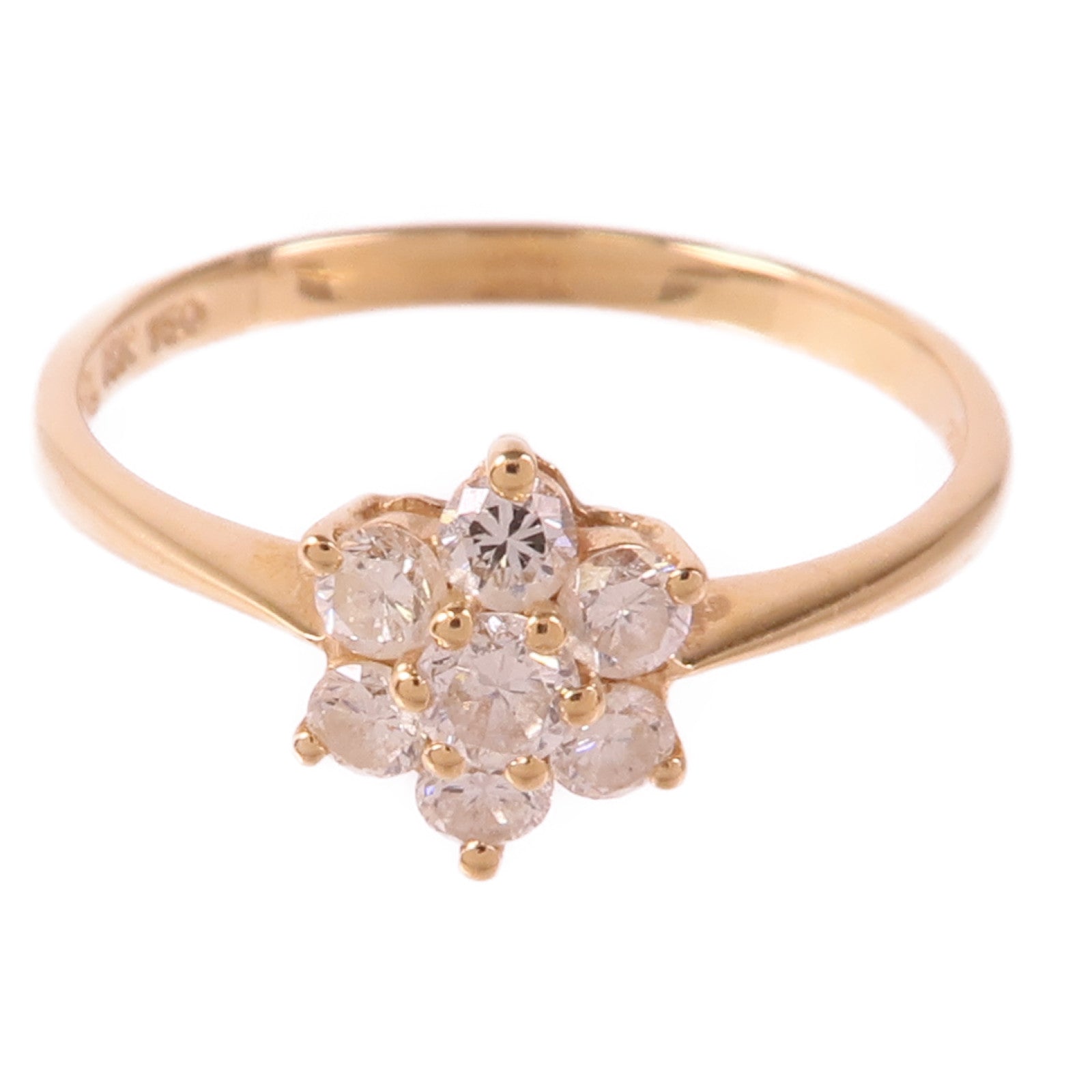 JEWELRY 【激減優惠】18K玫瑰金Diamond Ring鑽石戒指US#5.75