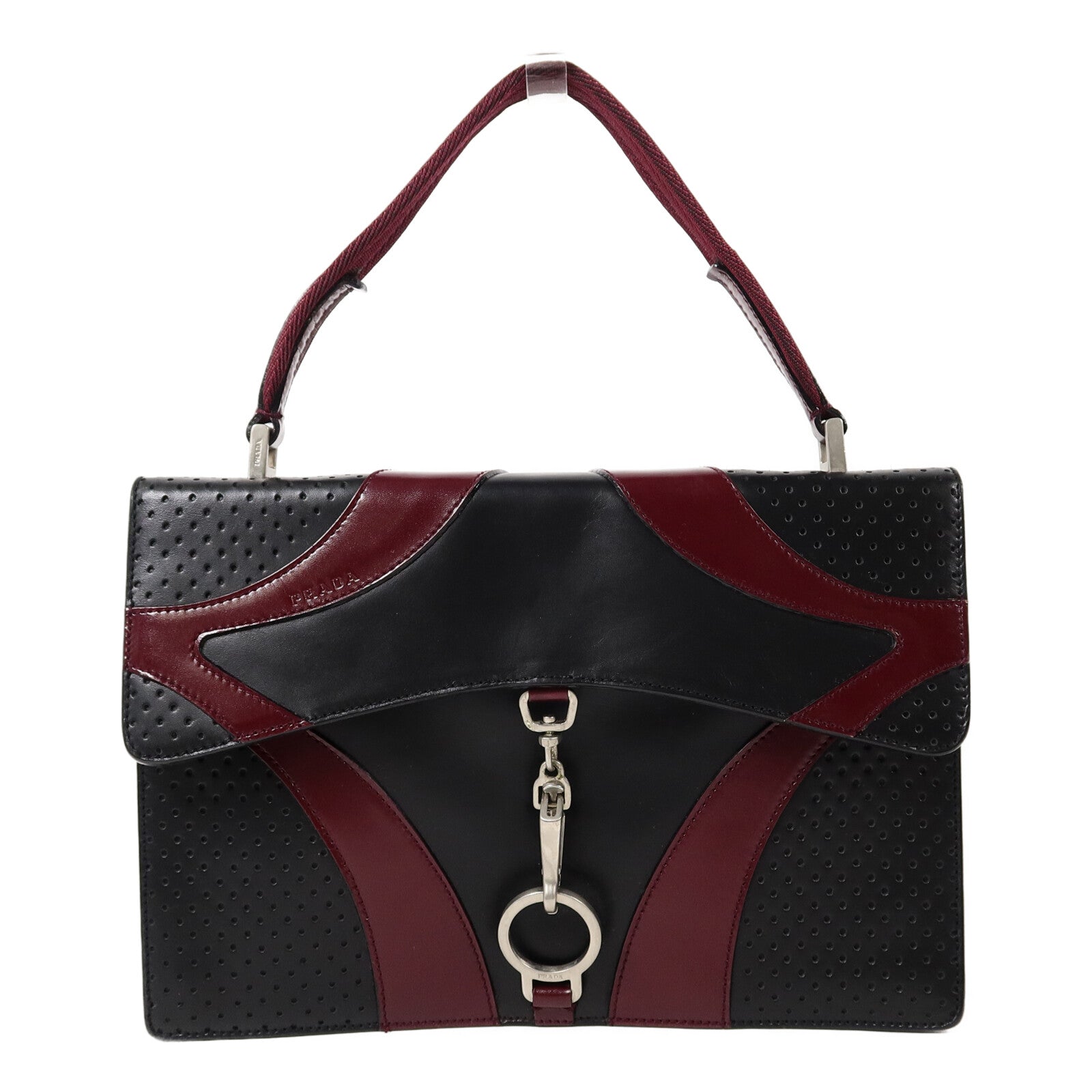PRADA 牛皮皮革Vitello Drive Handle Bag手挽袋