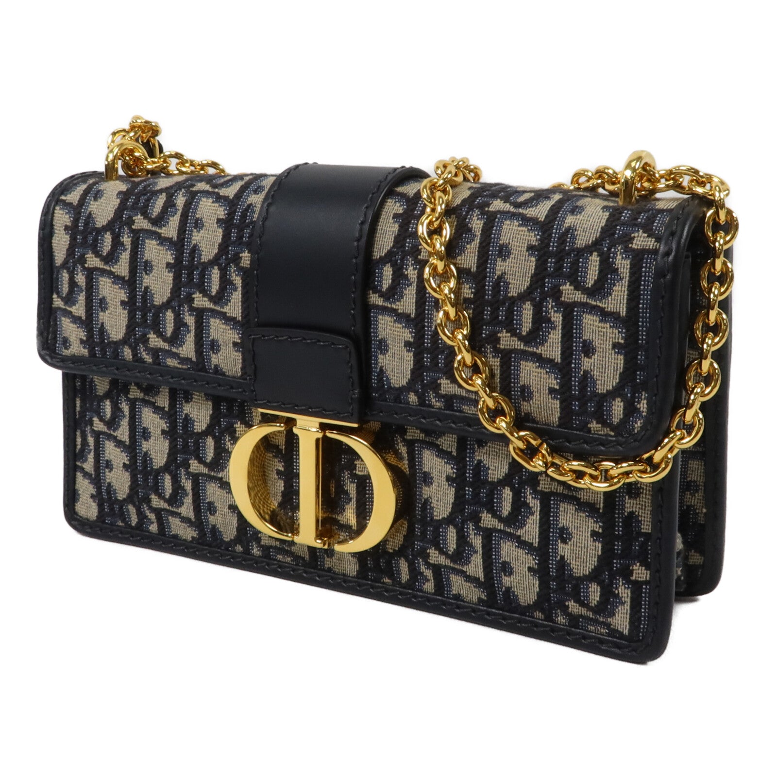 Dior 帆布30 Montaigne East-West With Chain鏈帶肩背袋