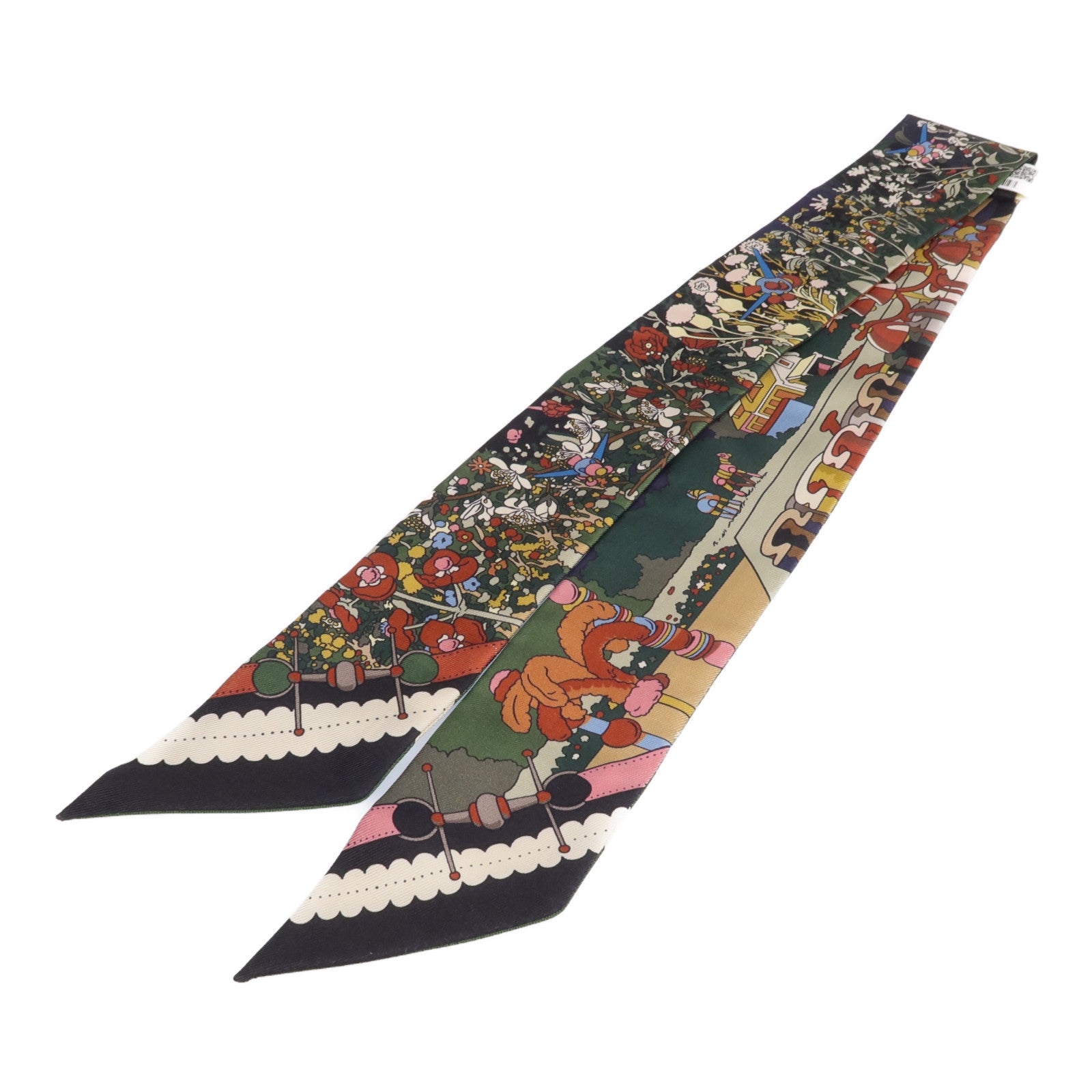 HERMES 絲質Twilly絲巾