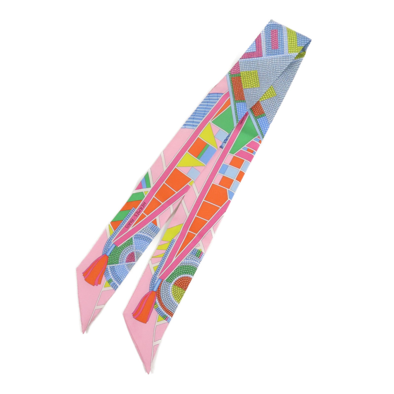 HERMES 絲質Twilly絲巾