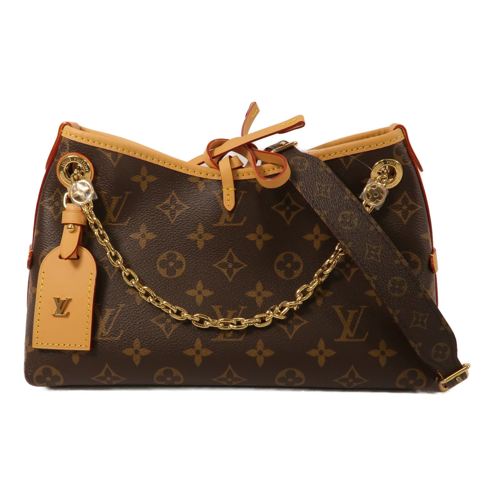 LOUIS VUITTON Monogram Carry All BB鏈帶肩背袋