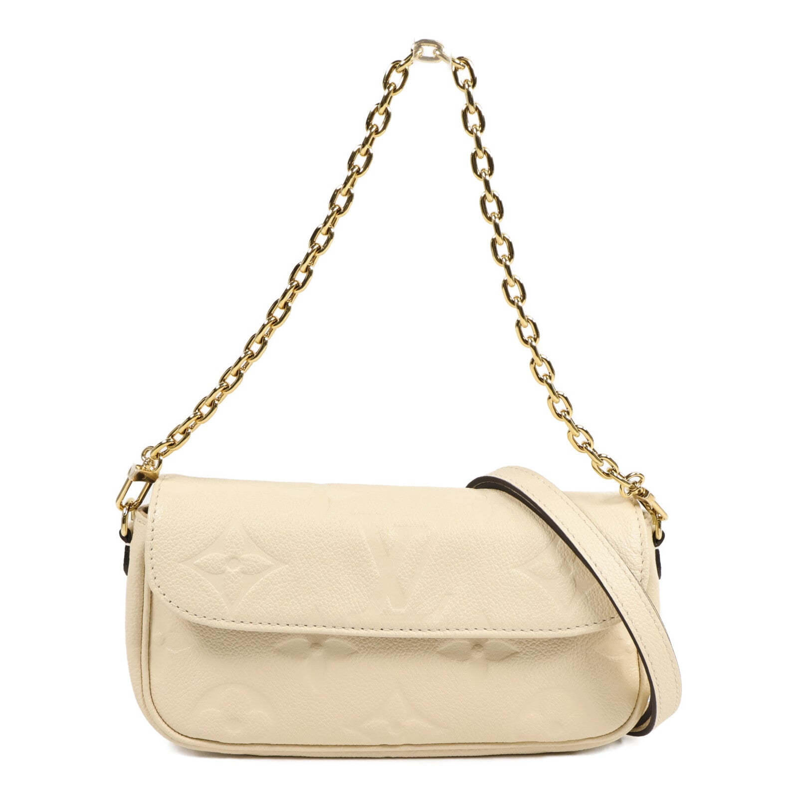 LOUIS VUITTON Monogram Empreinte Wallet on Chain Ivy肩背袋
