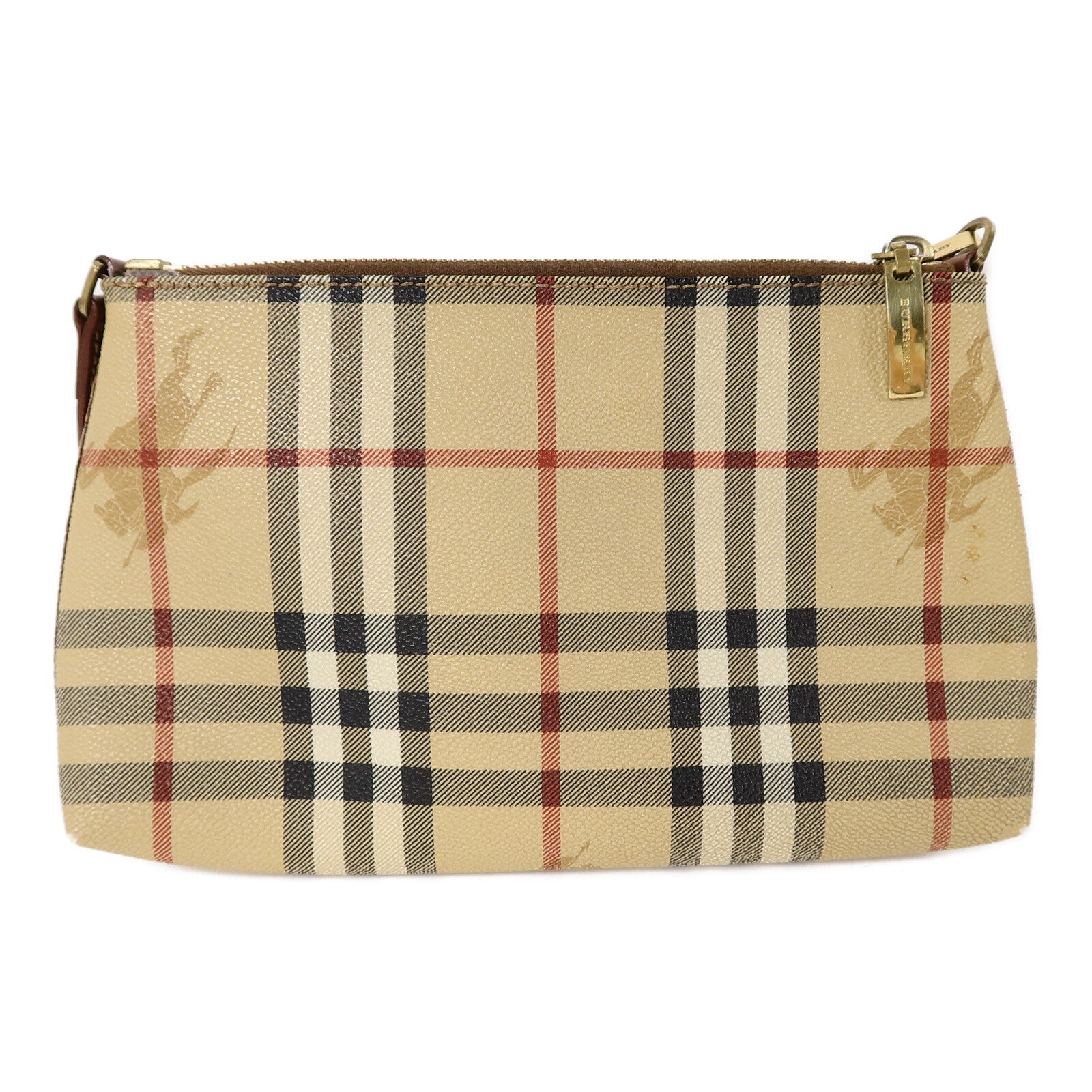 BURBERRY 塗層帆布Pouch手拿包