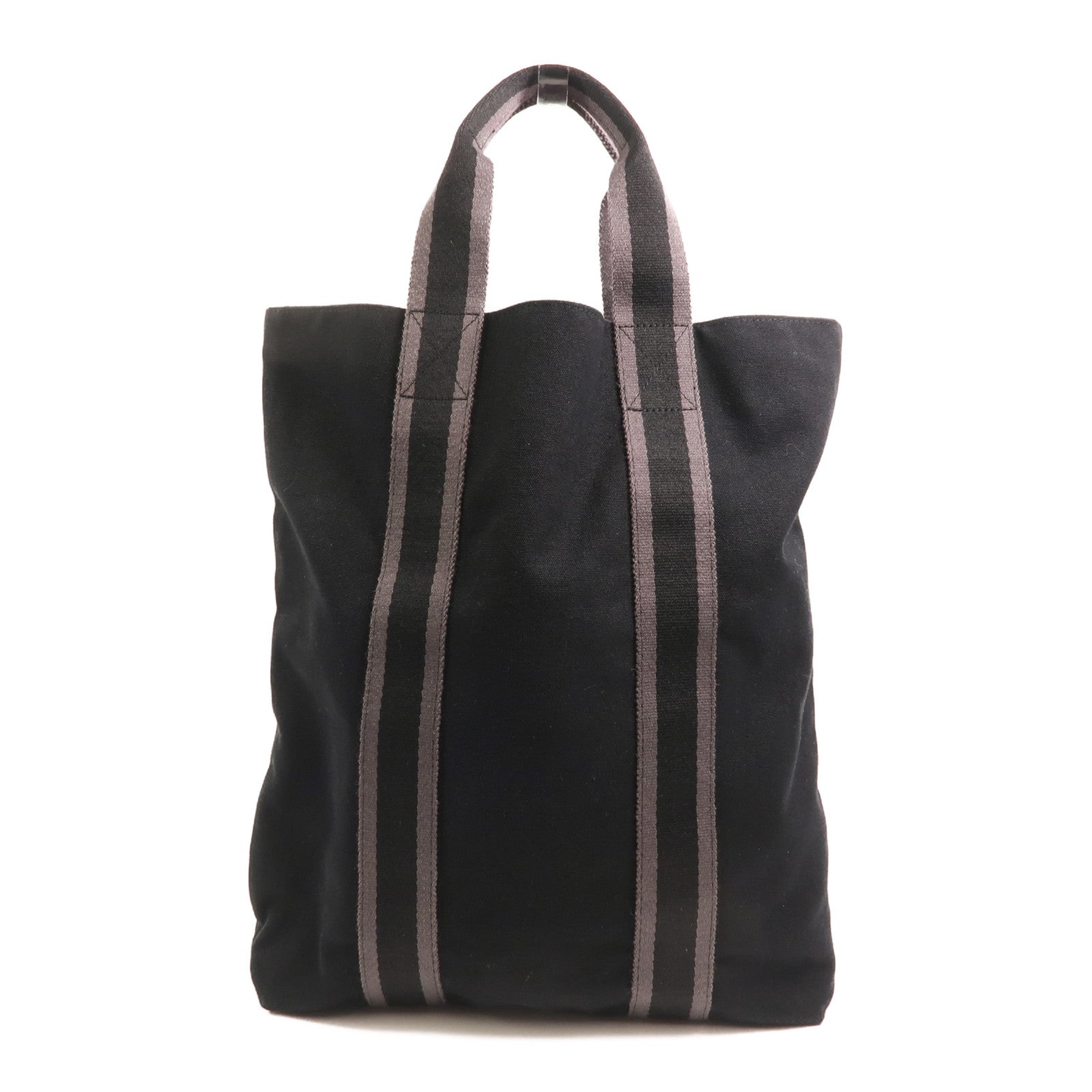 HERMES 帆布Fourre Tout Cabas手挽袋Black