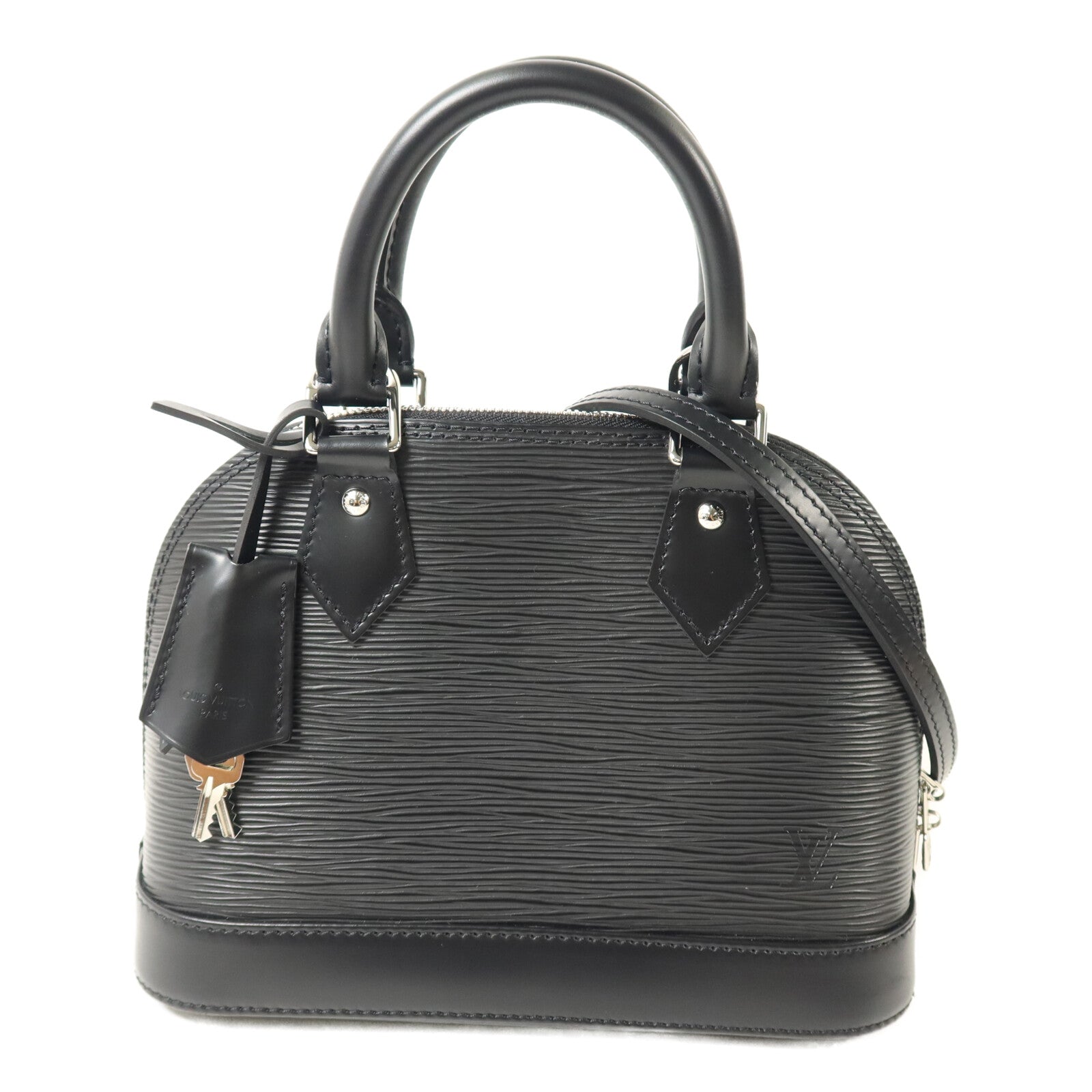 LOUIS VUITTON Epi Alma BB銀扣手挽肩背兩用袋