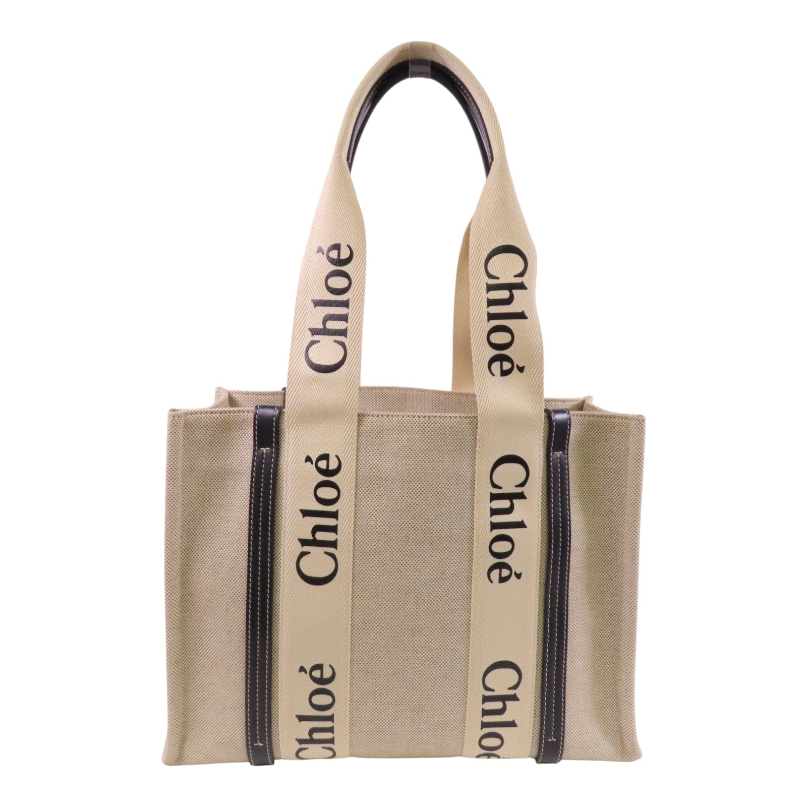 Chloe 帆布Woody Medium肩背袋