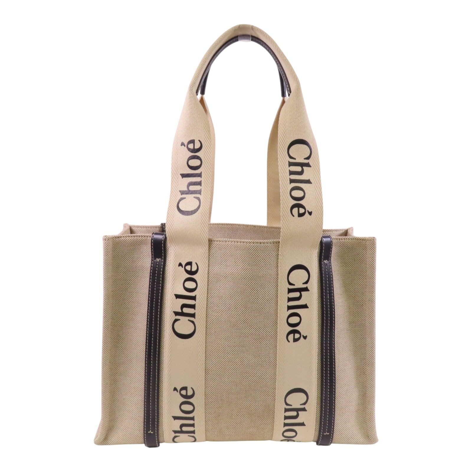 Chloe 帆布Woody Medium肩背袋