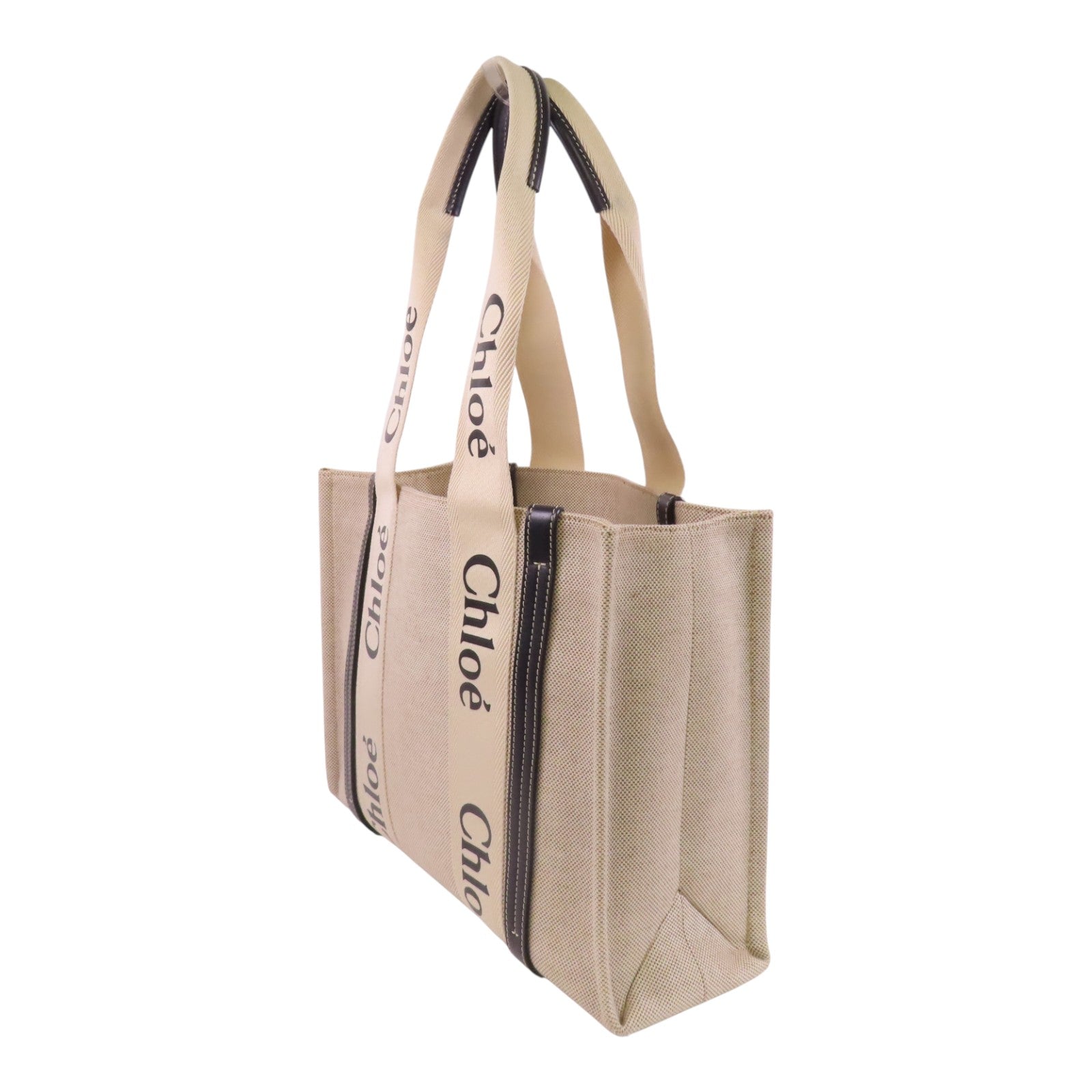 Chloe 帆布Woody Medium肩背袋