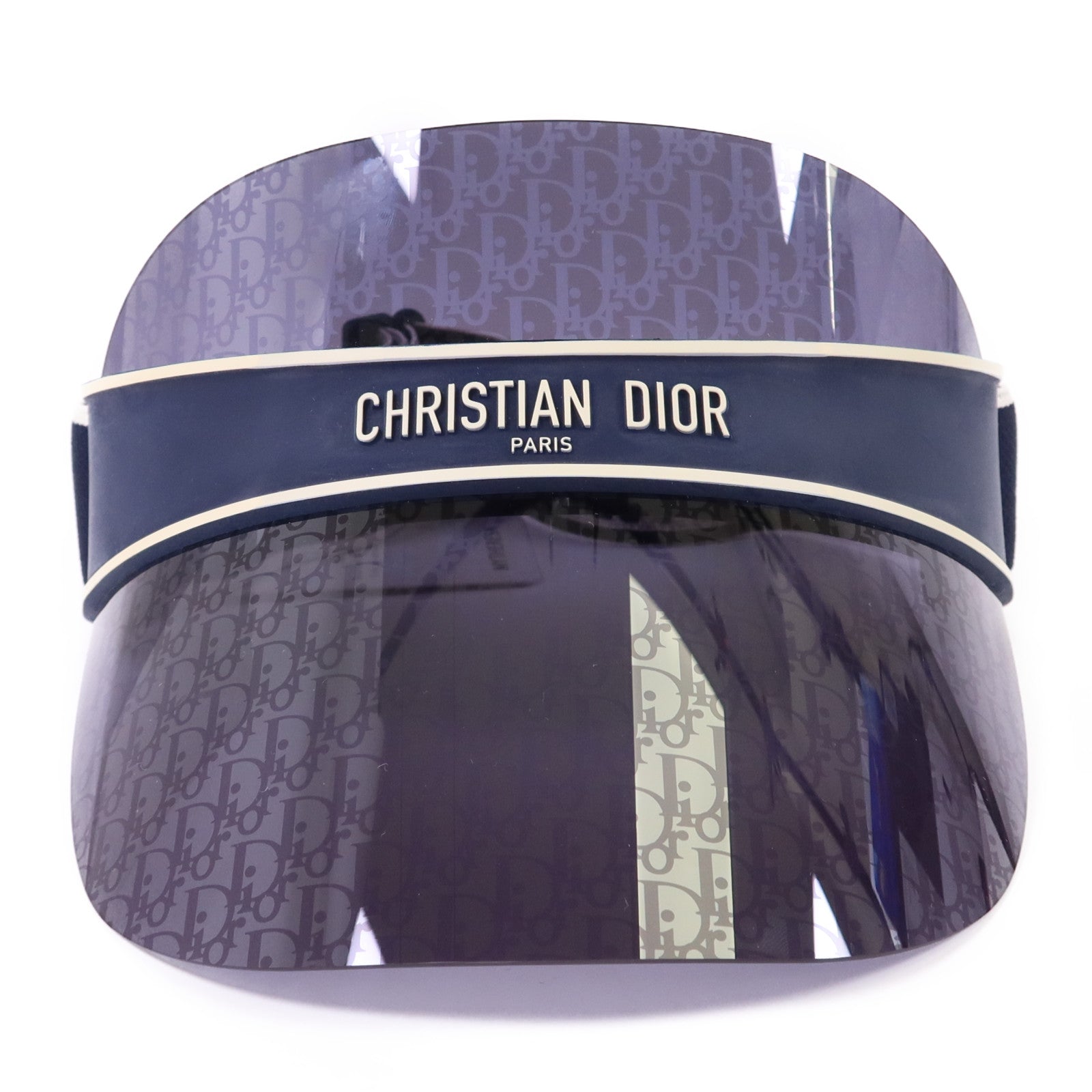 Dior PVC Blue Dior Oblique Visor Hat帽子