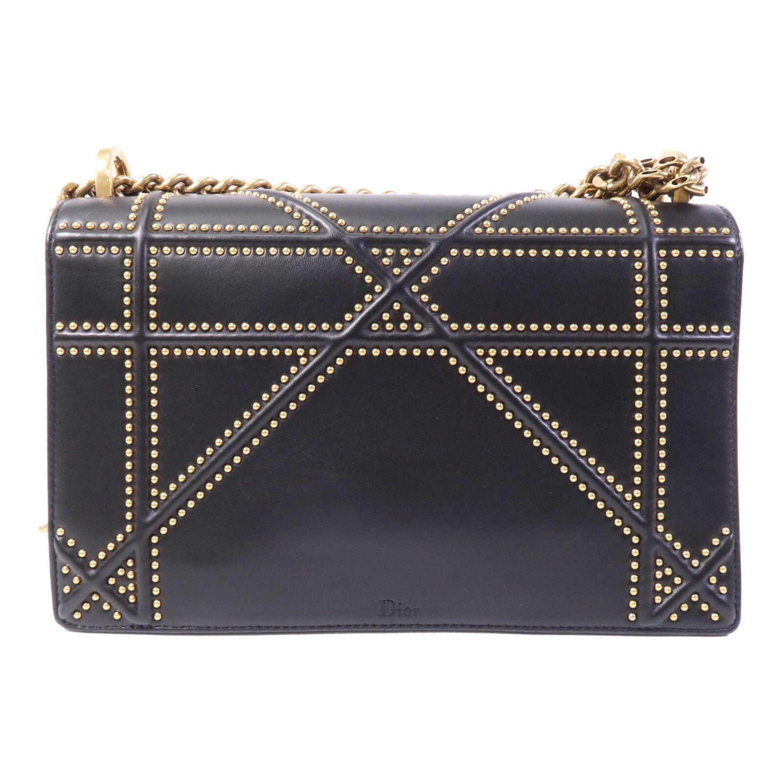 Dior 牛皮皮革Diorama金扣肩背袋