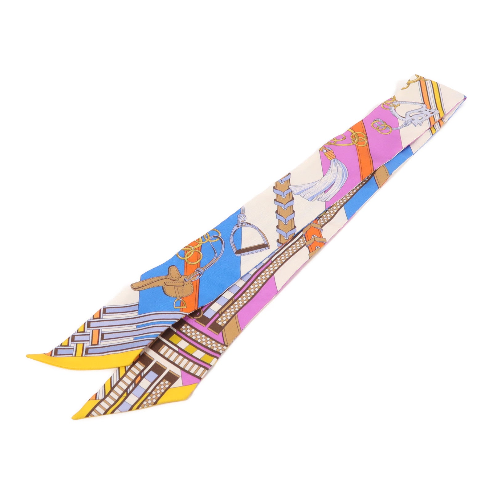 HERMES 絲質Twilly絲巾