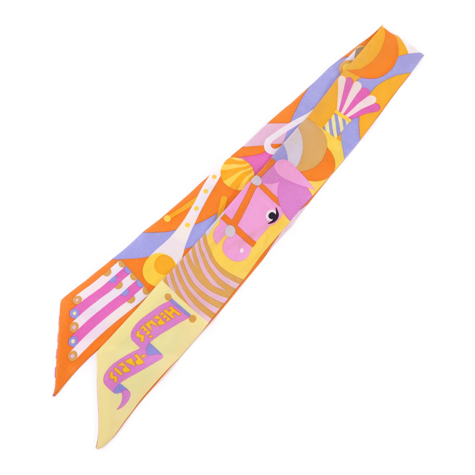 HERMES 絲質Twilly絲巾