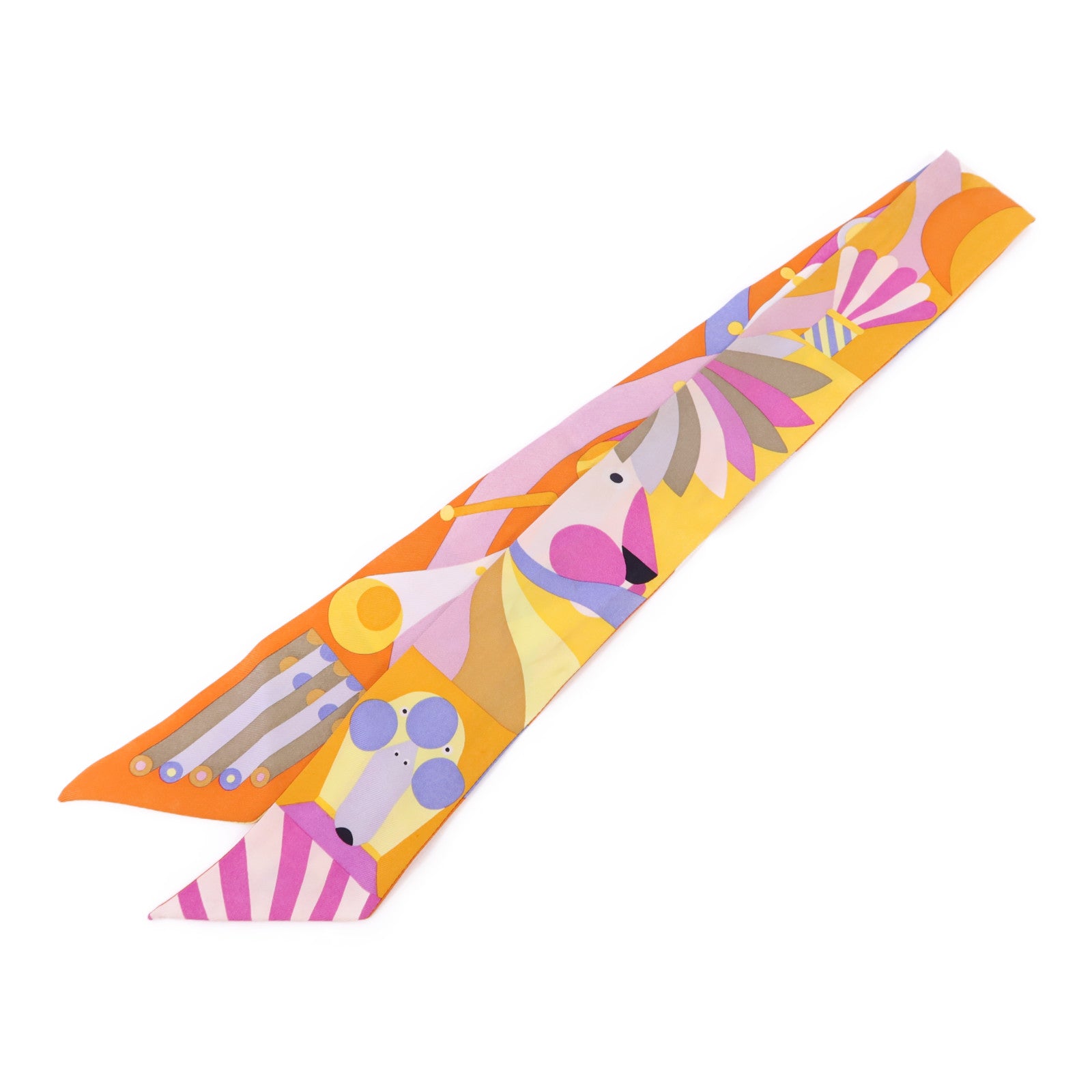 HERMES 絲質Twilly絲巾